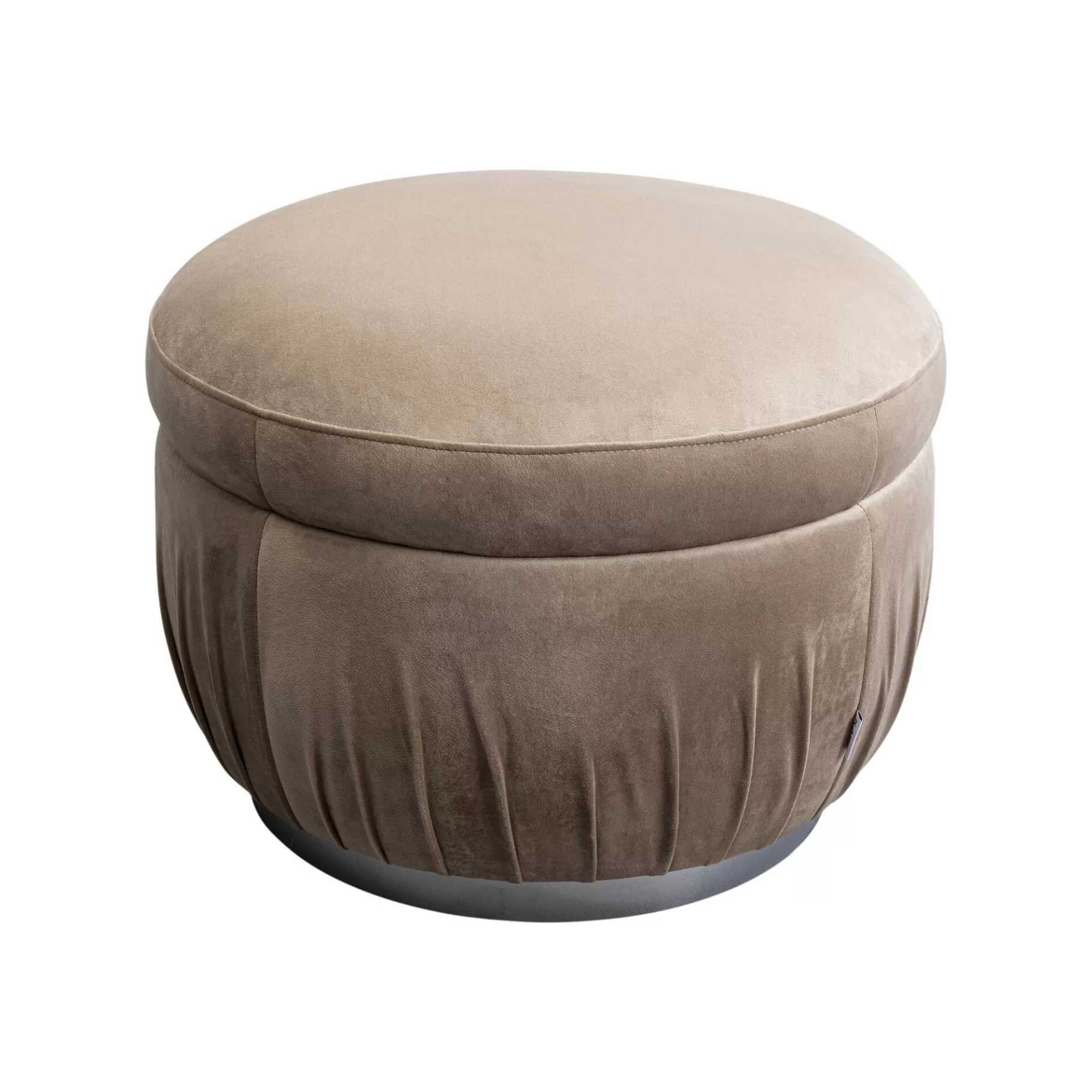 Flash Sale Repose-pieds Nube Velours Gris Tabouret & Pouf