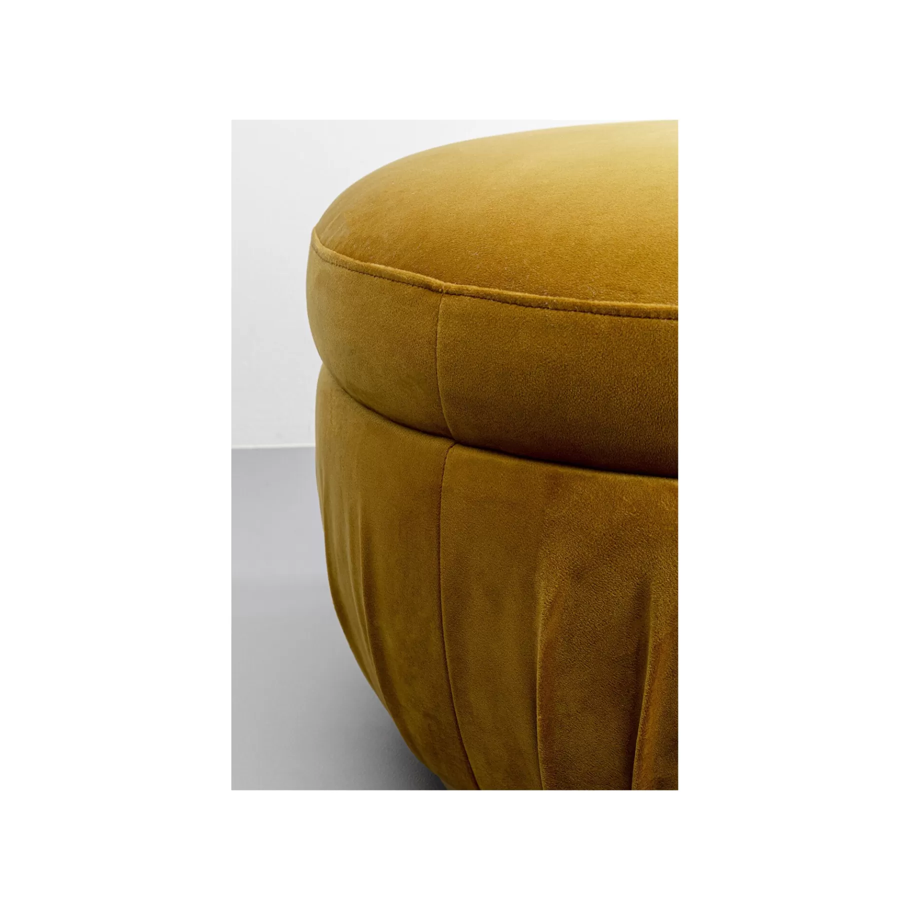 Flash Sale Repose-pieds Nube Velours Jaune Tabouret & Pouf