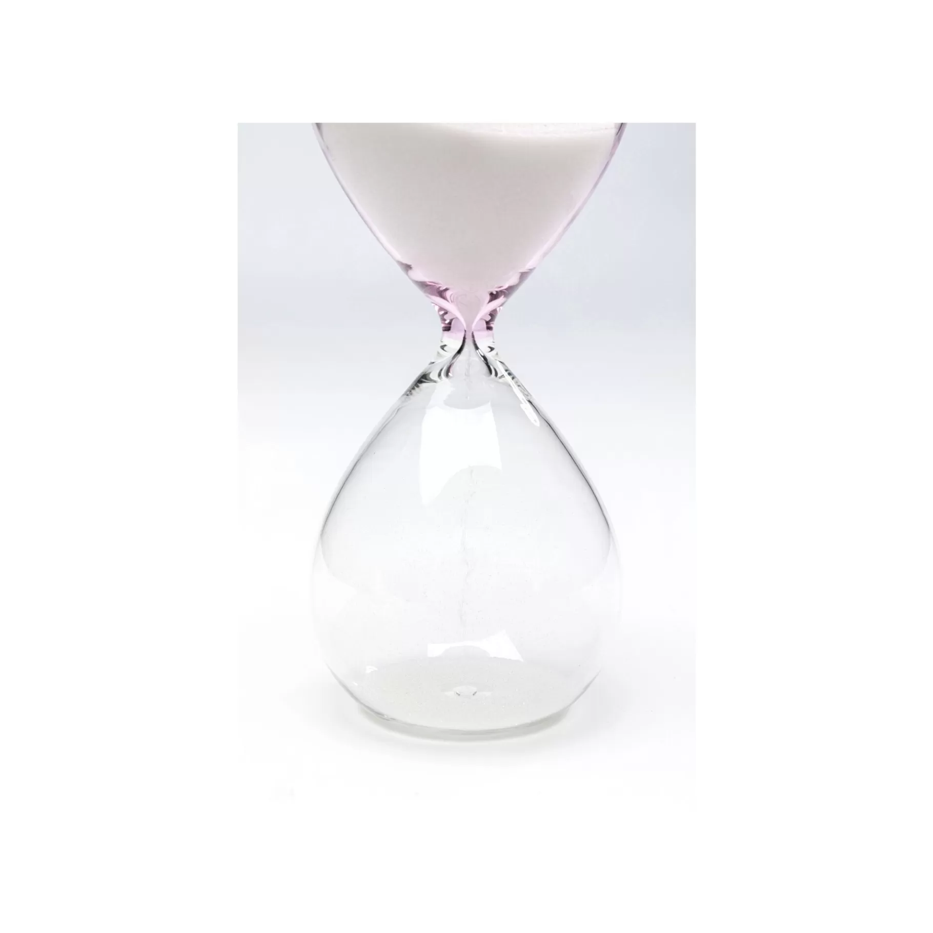 Store Sablier Timer Transparent Et Blanc 17cm Déco