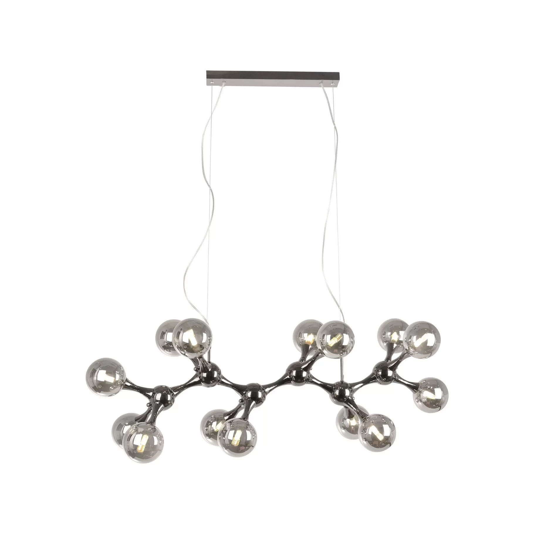 Hot Suspension Atomic Balls 190cm Noir Lustre & Suspension