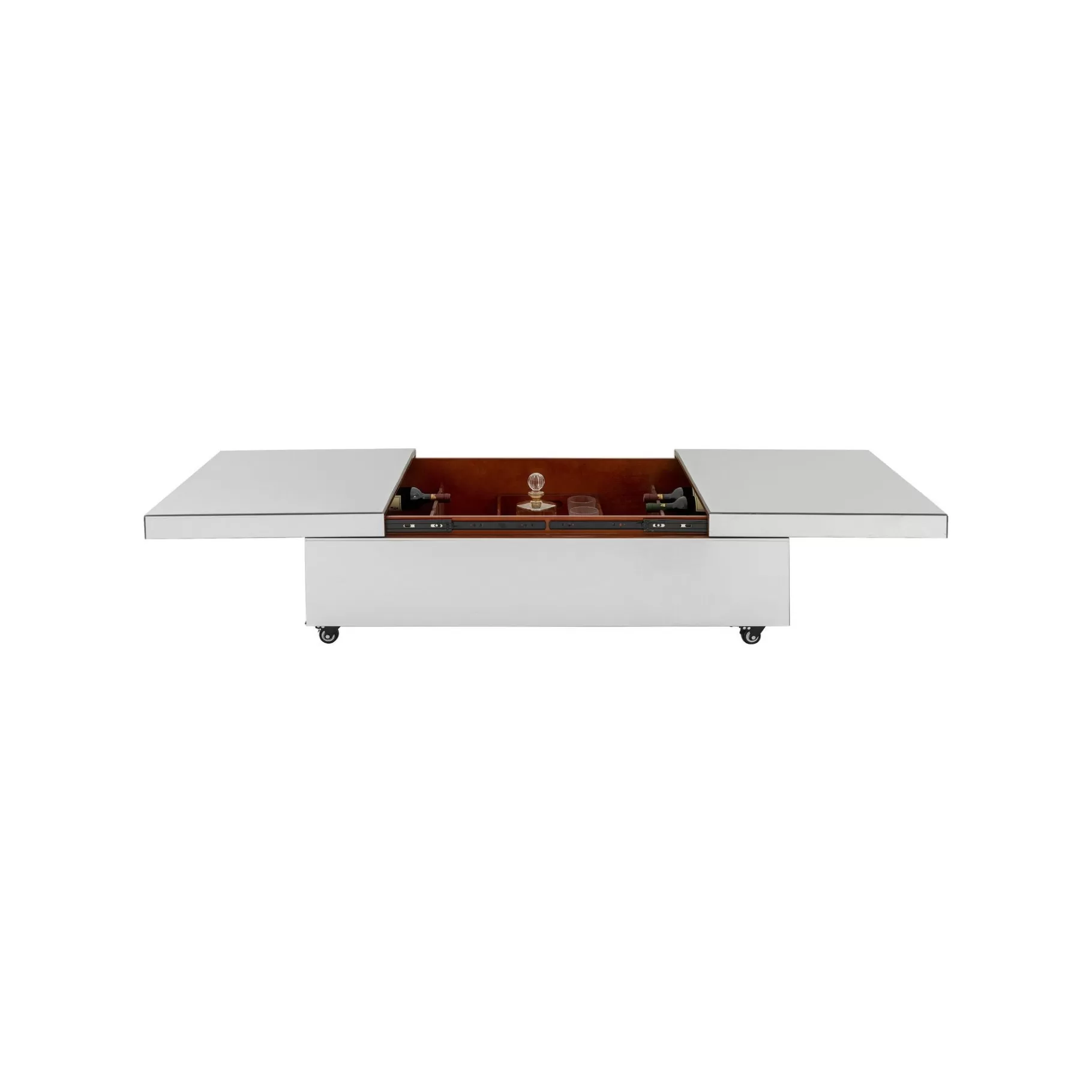 Flash Sale Table Basse Bar Luxury Argent 39x120cm Coffre & Malle | Table Basse