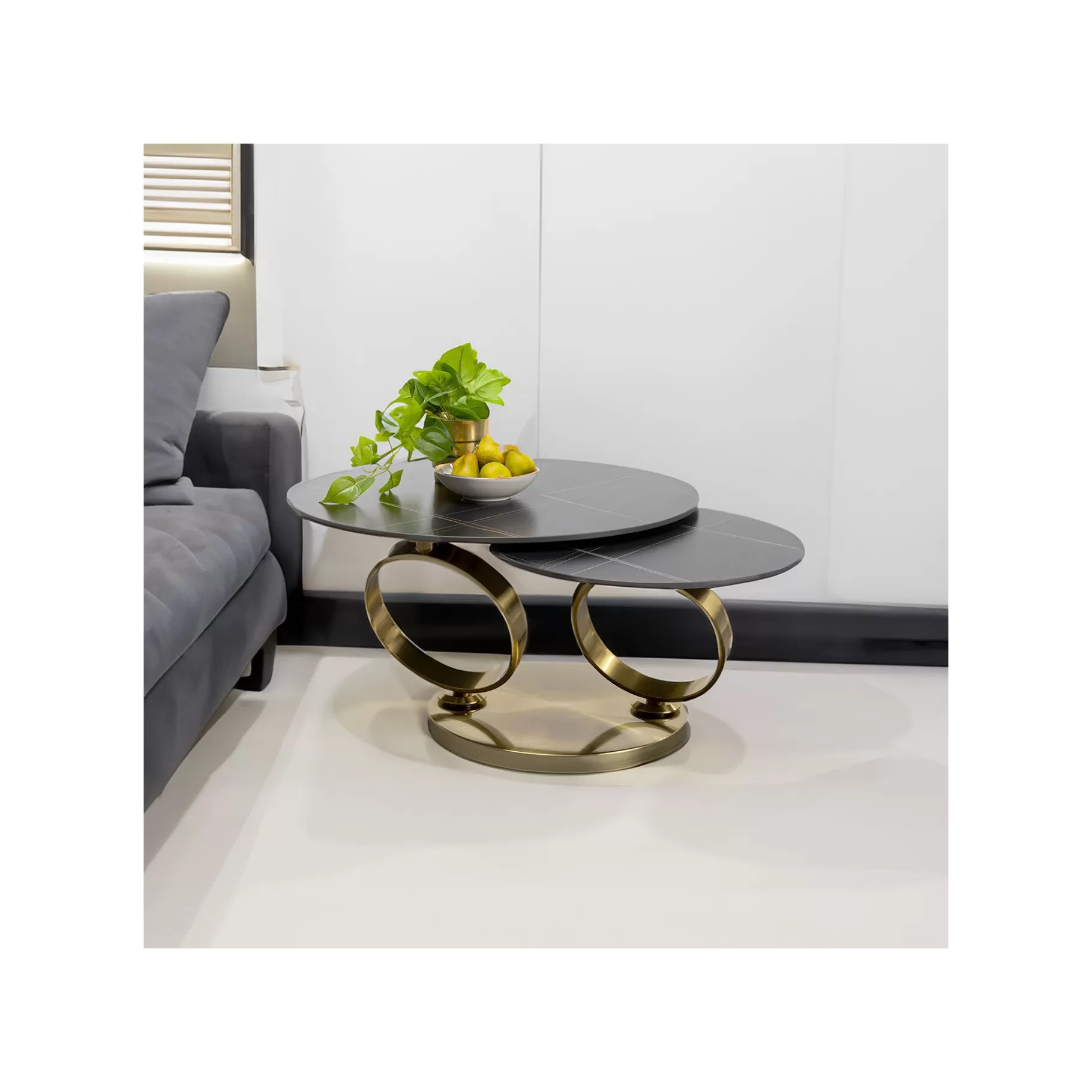 Discount Table Basse Beverly Dorée Table Basse