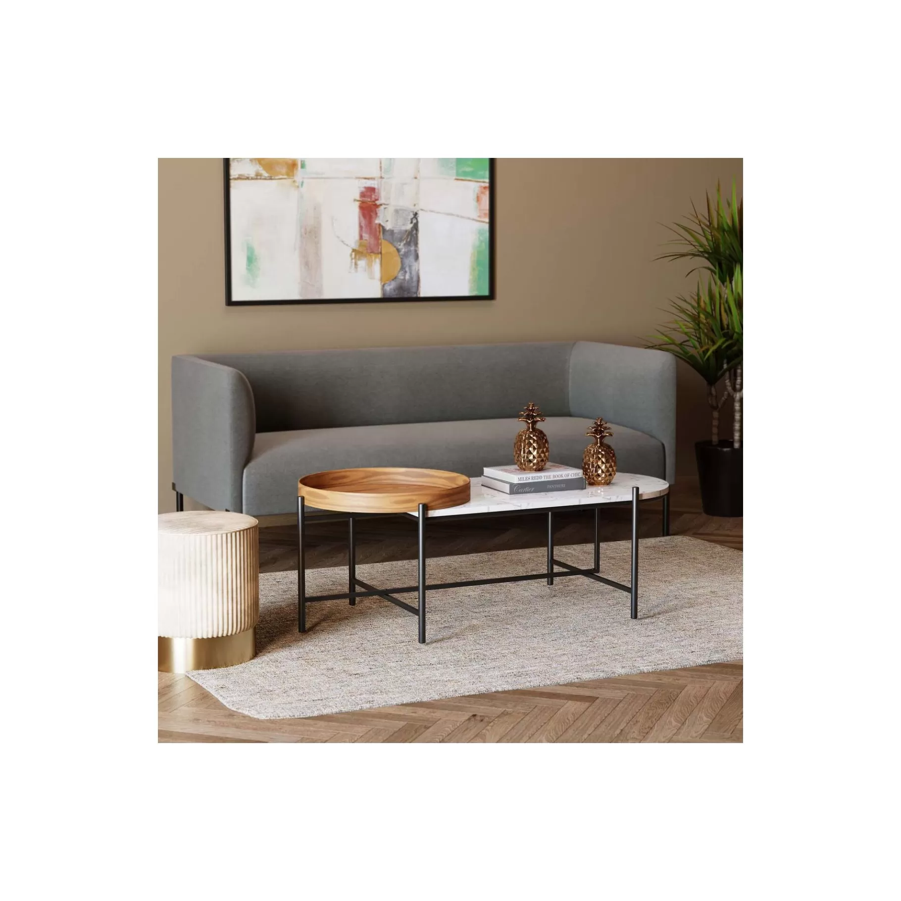 Best Sale Table Basse Layered 128x55cm Table Basse