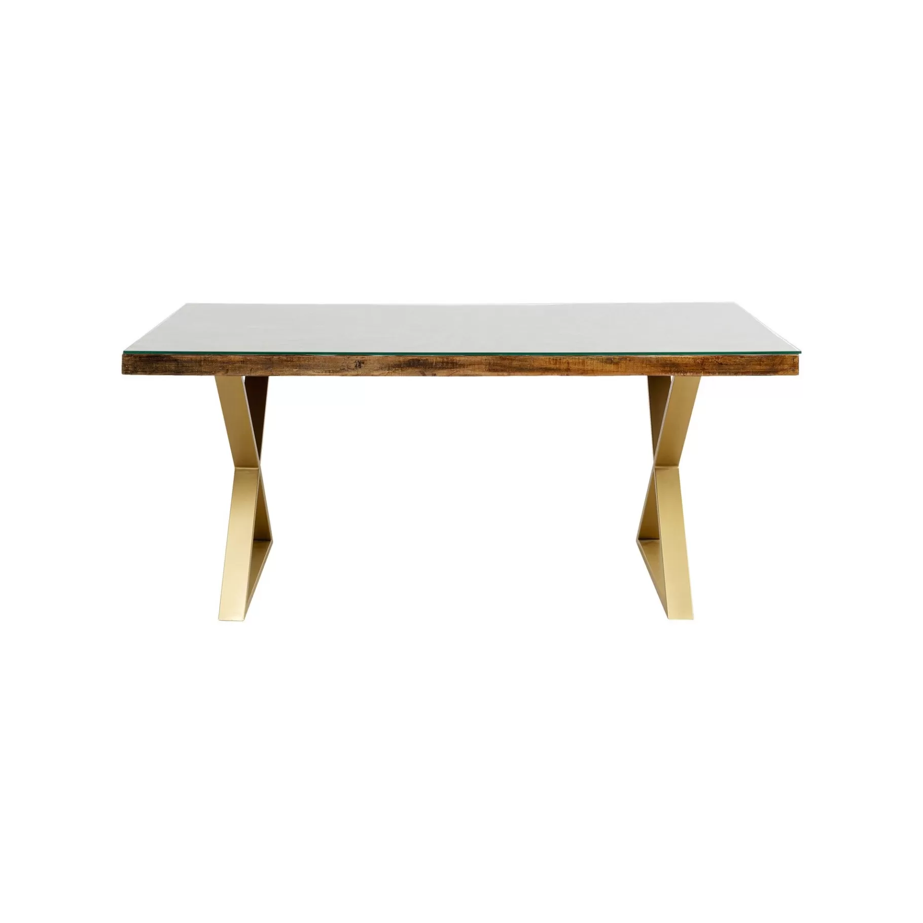 Sale Table Conley Cross 180x90cm Pieds Laiton Table