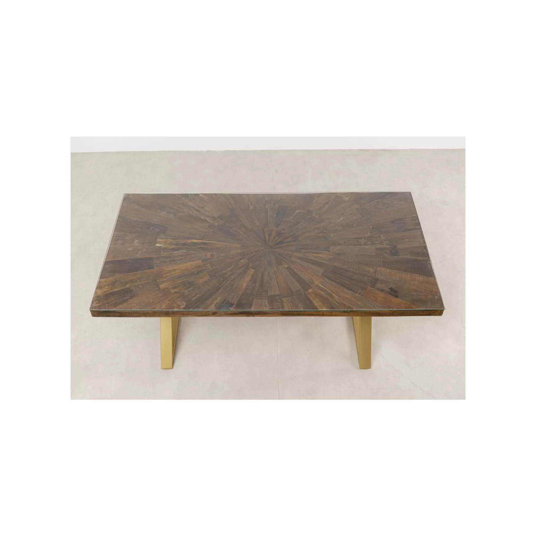 Sale Table Conley Cross 180x90cm Pieds Laiton Table