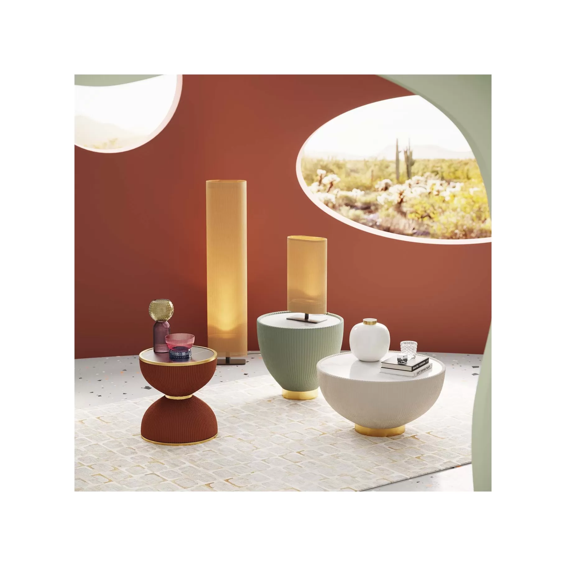 Discount Table D'appoint Endless Vegas 47cm Verte Table D'Appoint & De Chevet