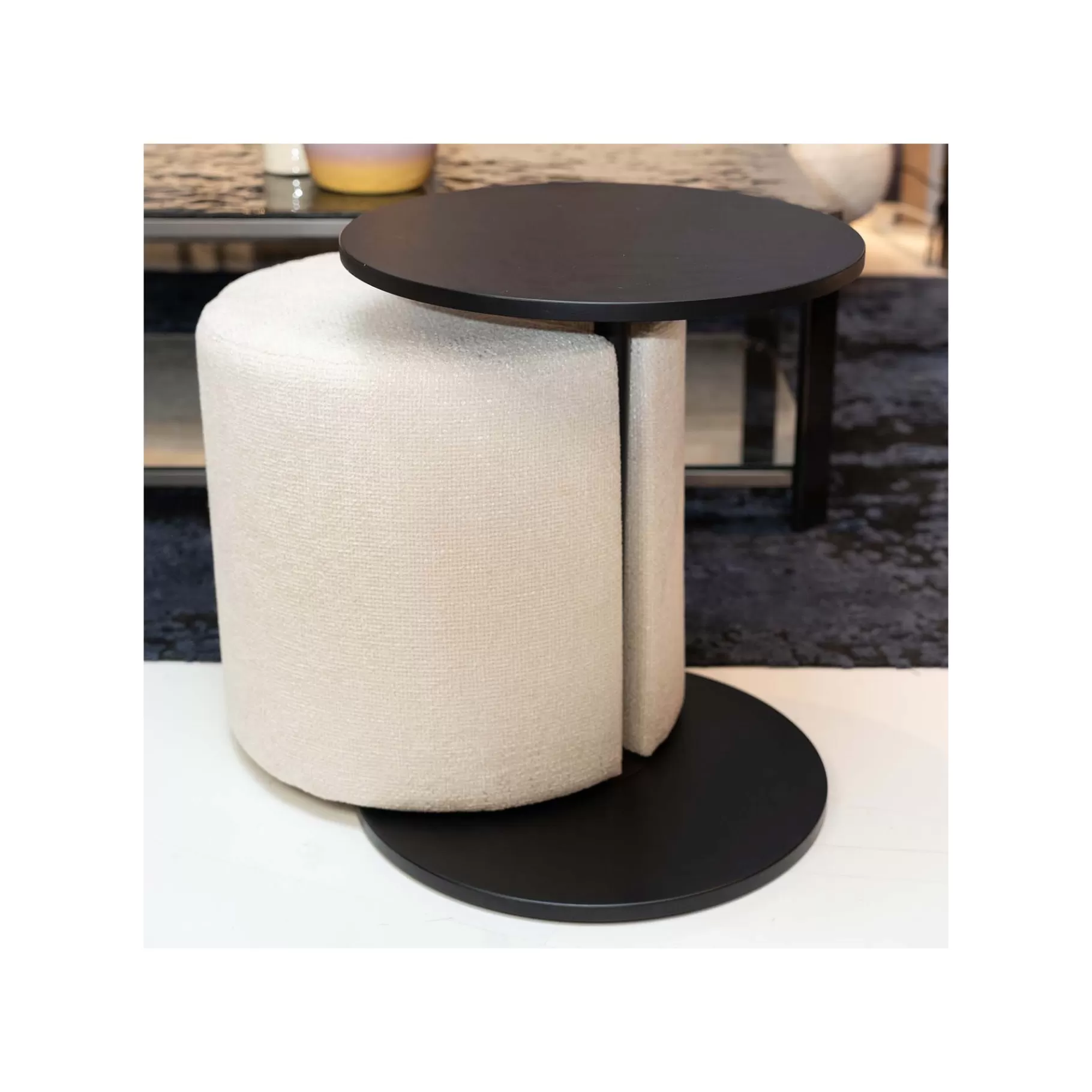 Hot Table D'appoint Et Tabouret Better Together Tabouret & Pouf | Table D'Appoint & De Chevet