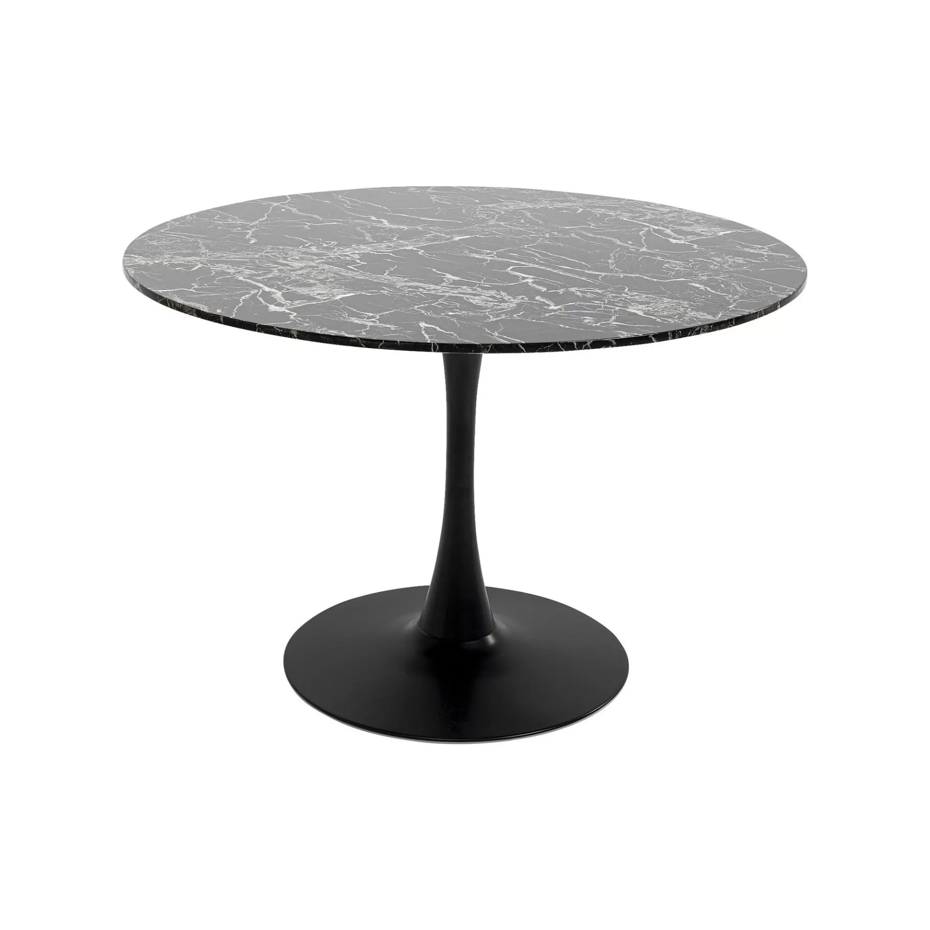 Cheap Table Schickeria 110cm Effet Marbre Noir Table