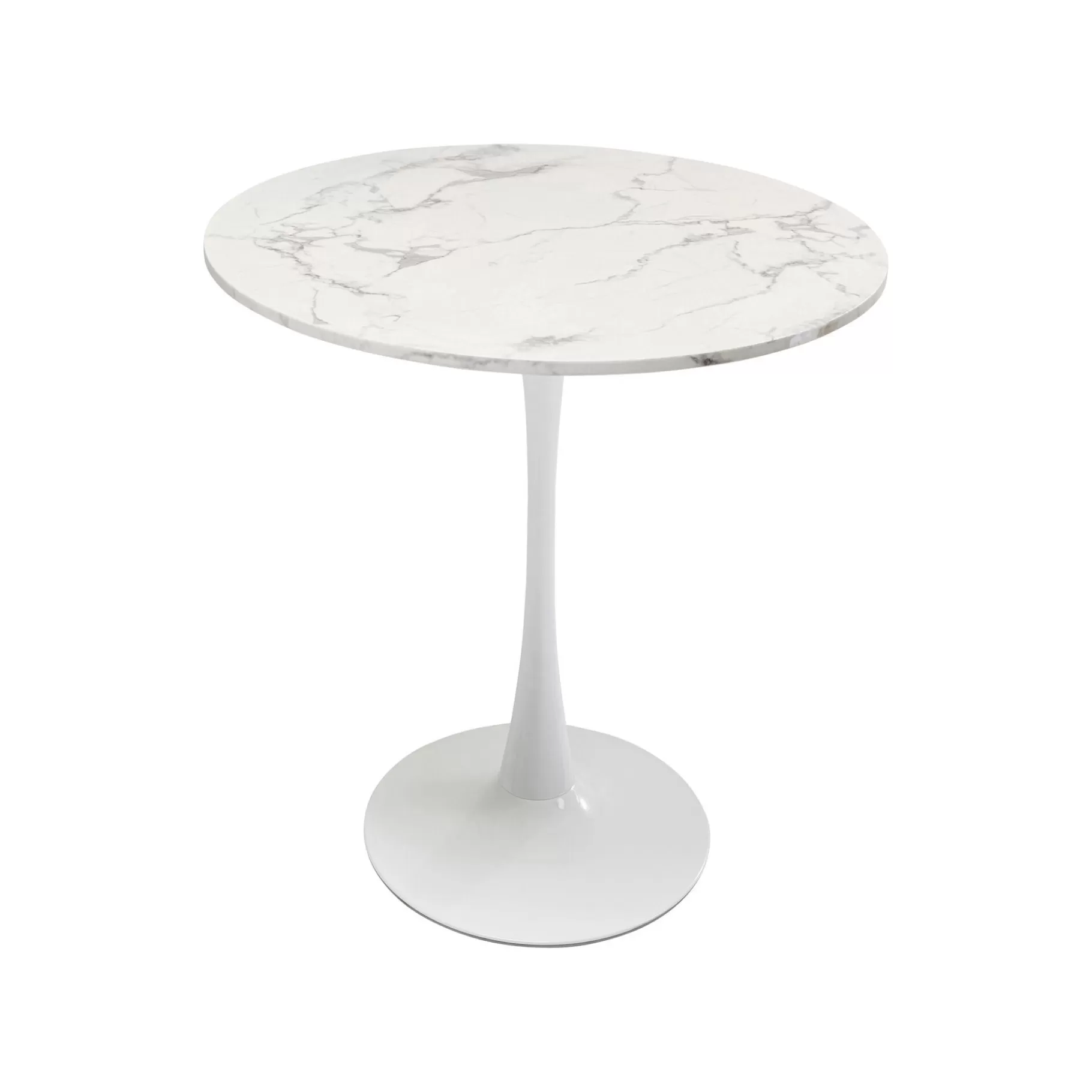 Cheap Table Schickeria 80cm Effet Marbre Blanc Table