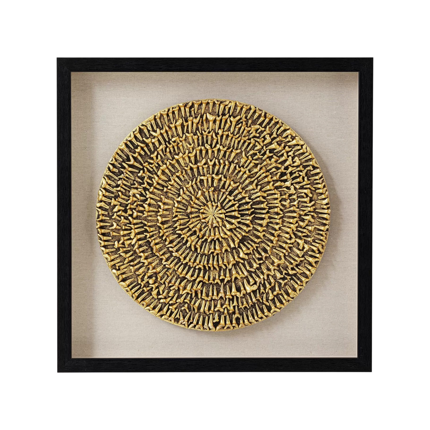 Best Tableau 3D Chain Circle Doré 60x60cm Tableau