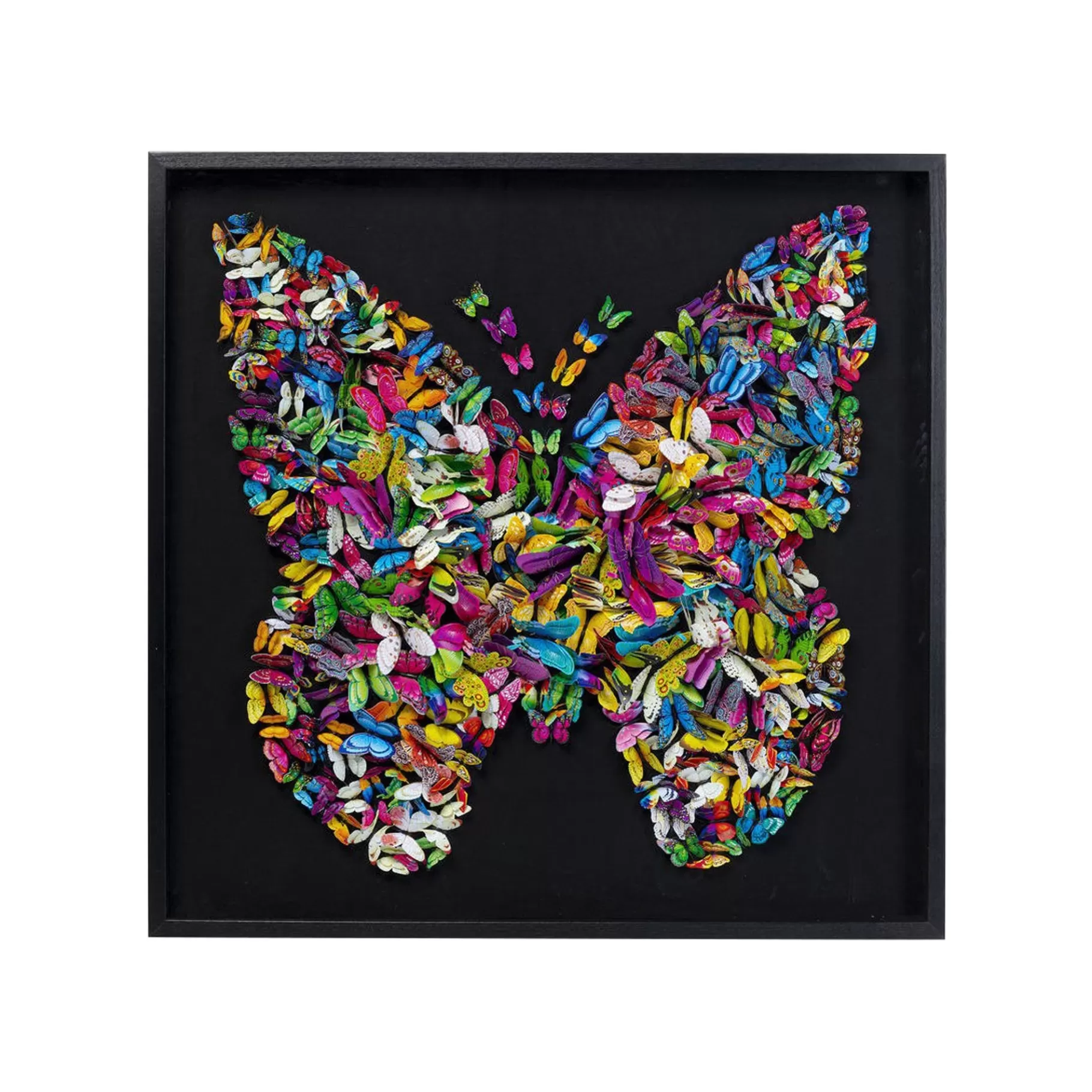 Hot Tableau 3D Papillons 120x120cm Tableau