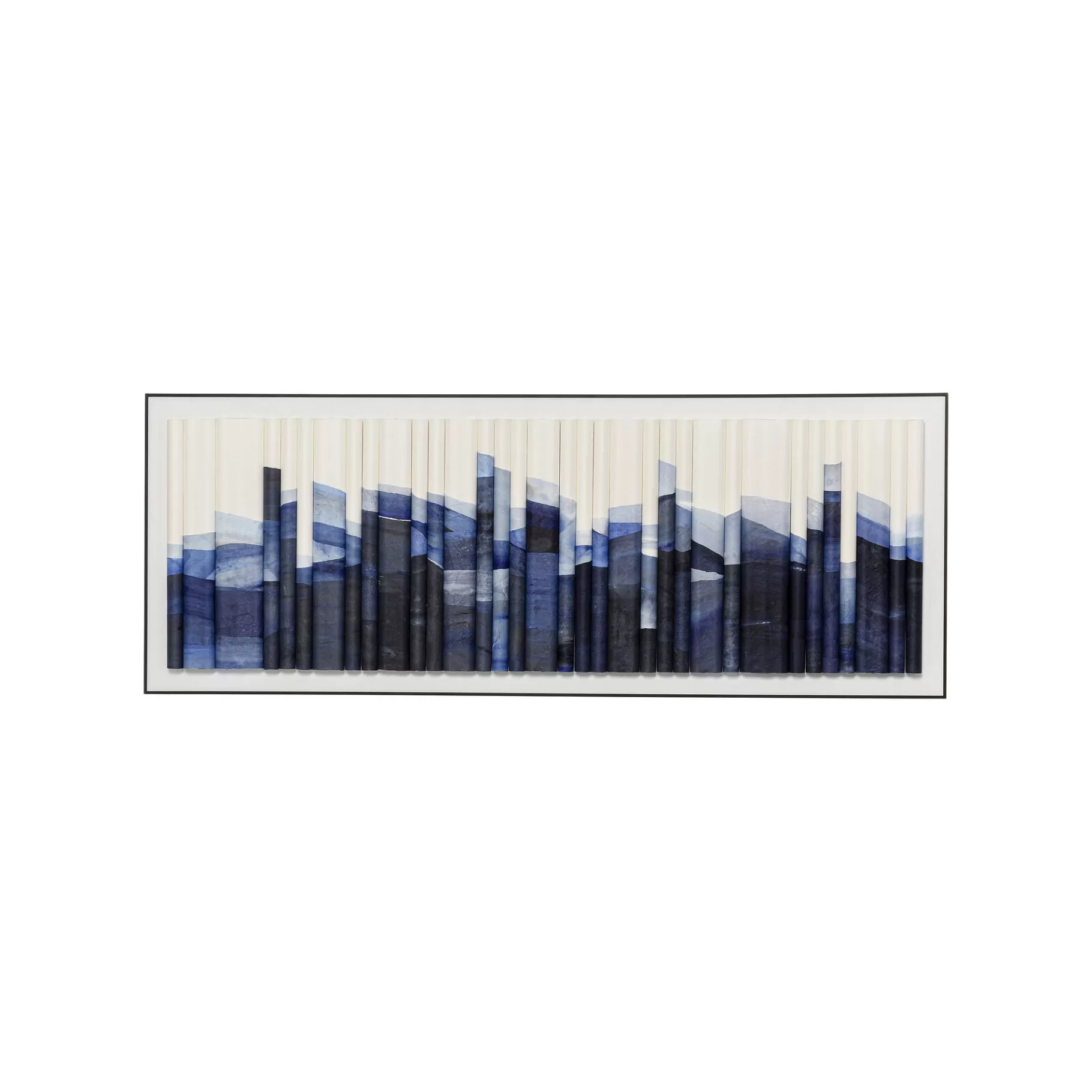 Flash Sale Tableau 3D Shadow Skyline Bleu 160x60cm Tableau