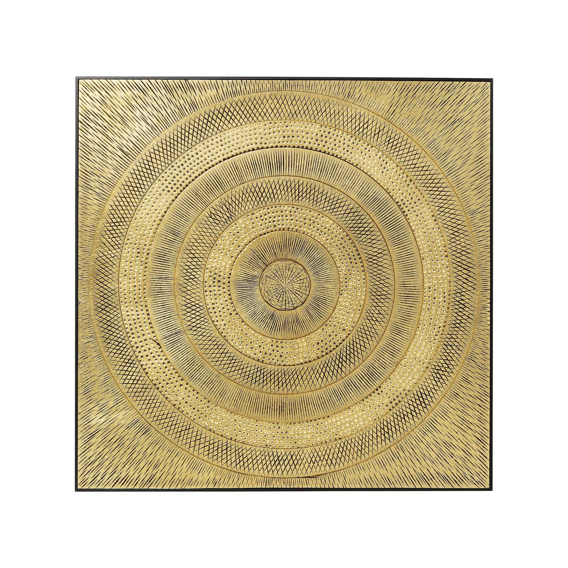 Best Tableau Art Circle Doré 120x120cm Tableau