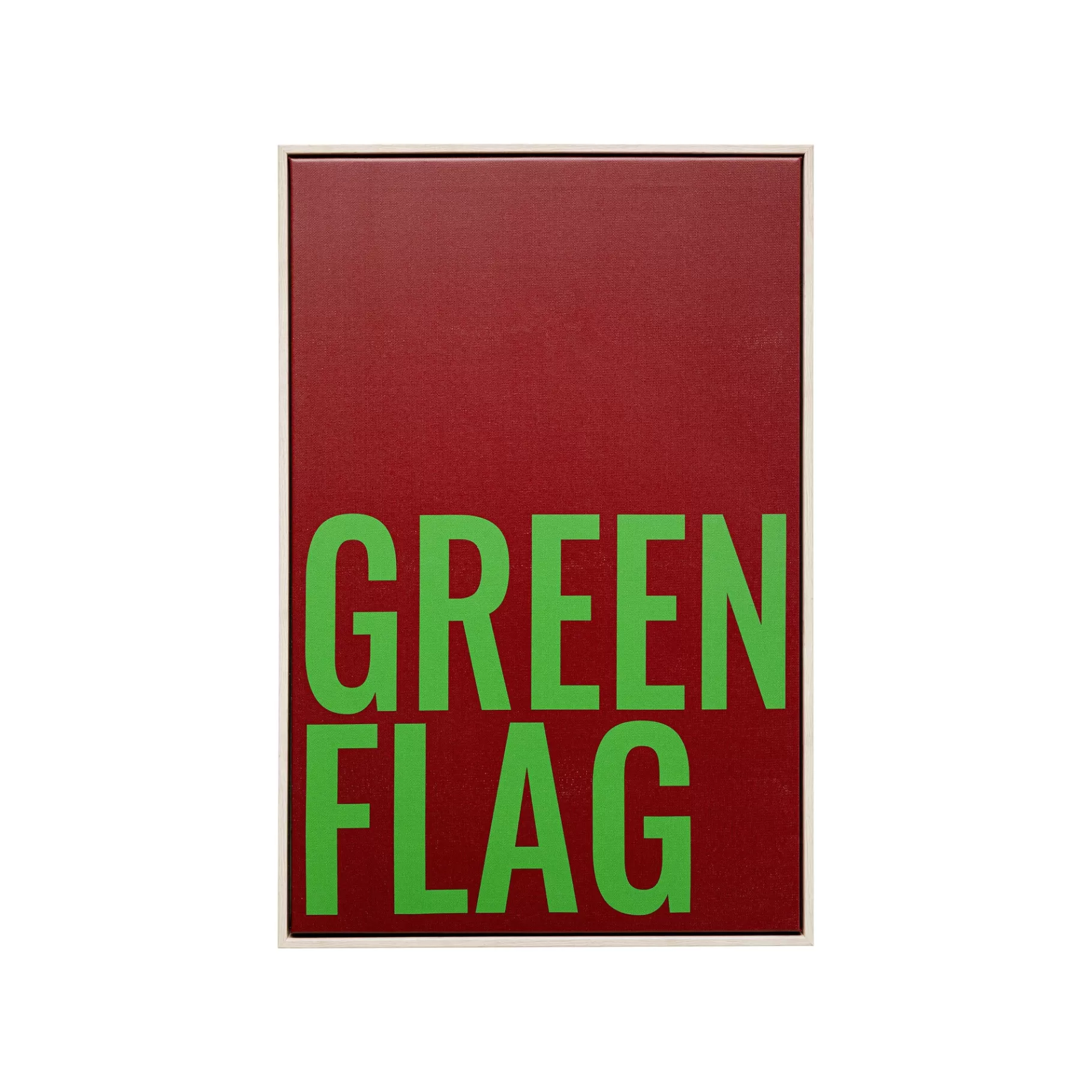 Hot Tableau Green Flag 40x60cm Tableau