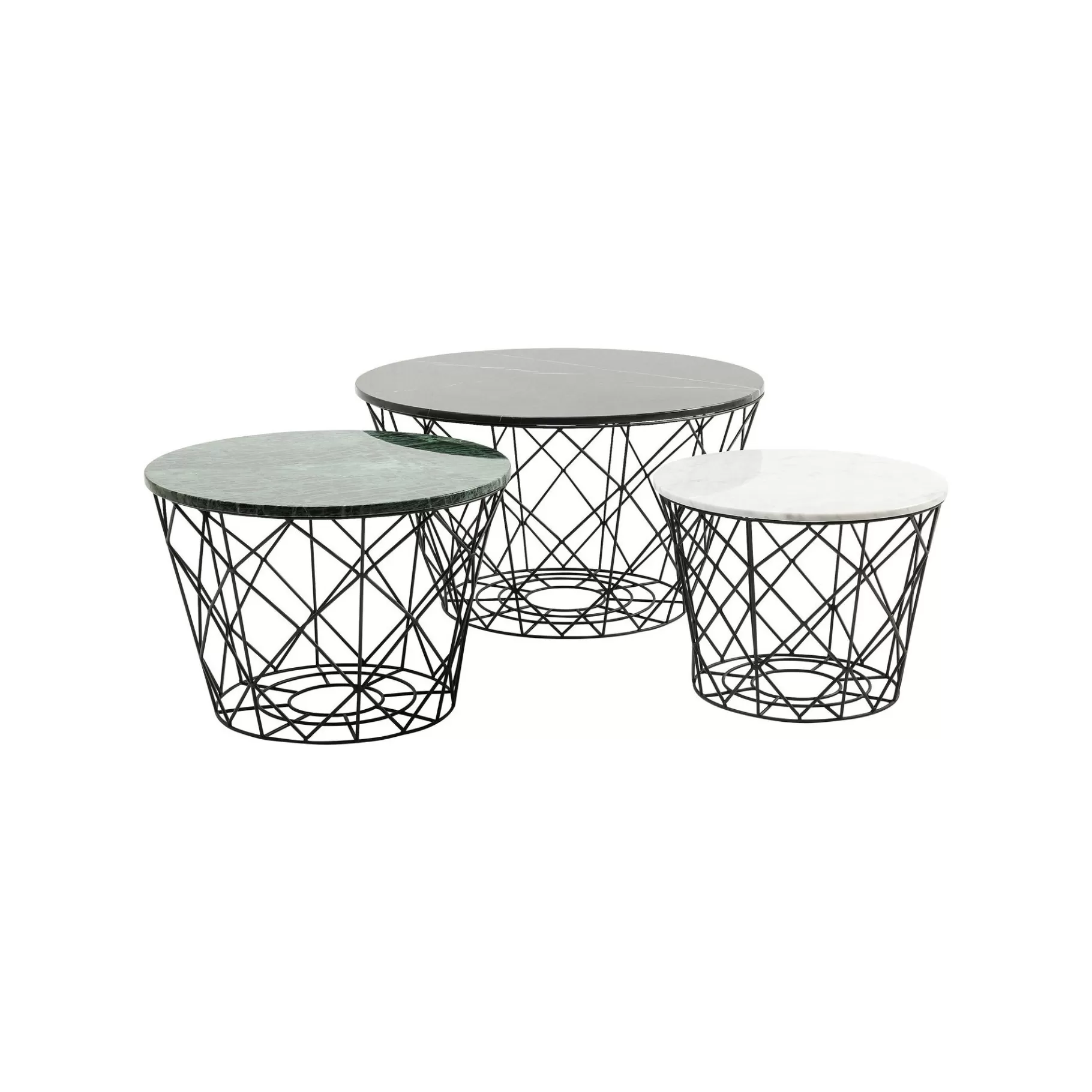 Store Tables Basses East Rond Set De 3 Table Basse