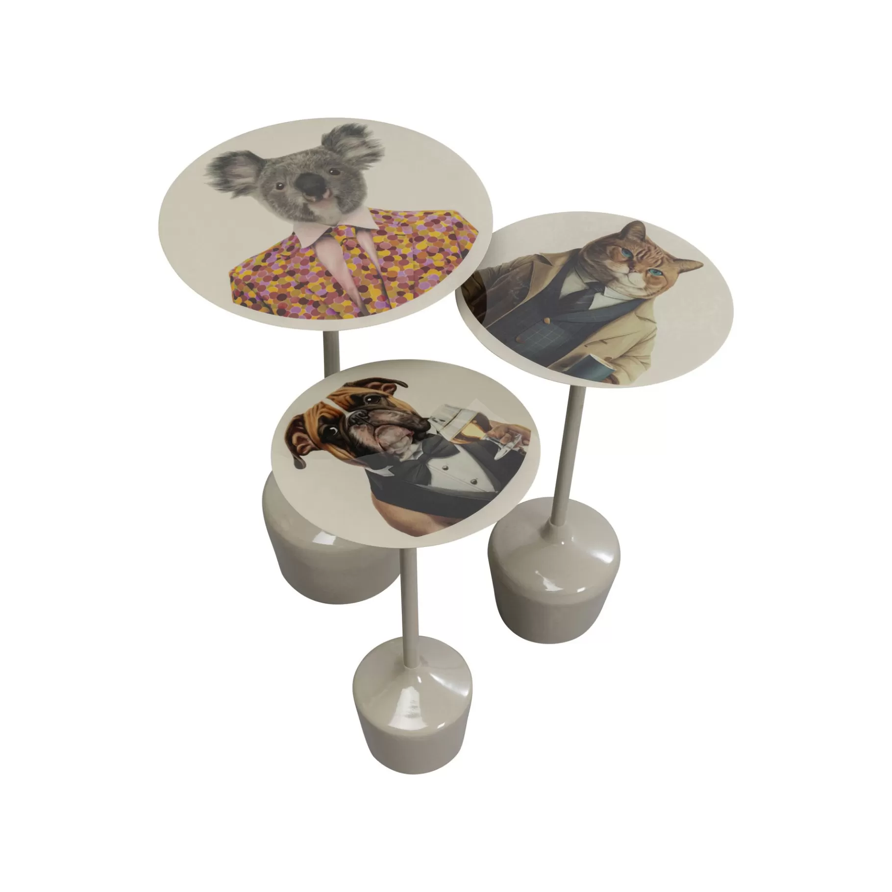 Sale Tables D'appoint Animaux Costumes Set De 3 Table D'Appoint & De Chevet