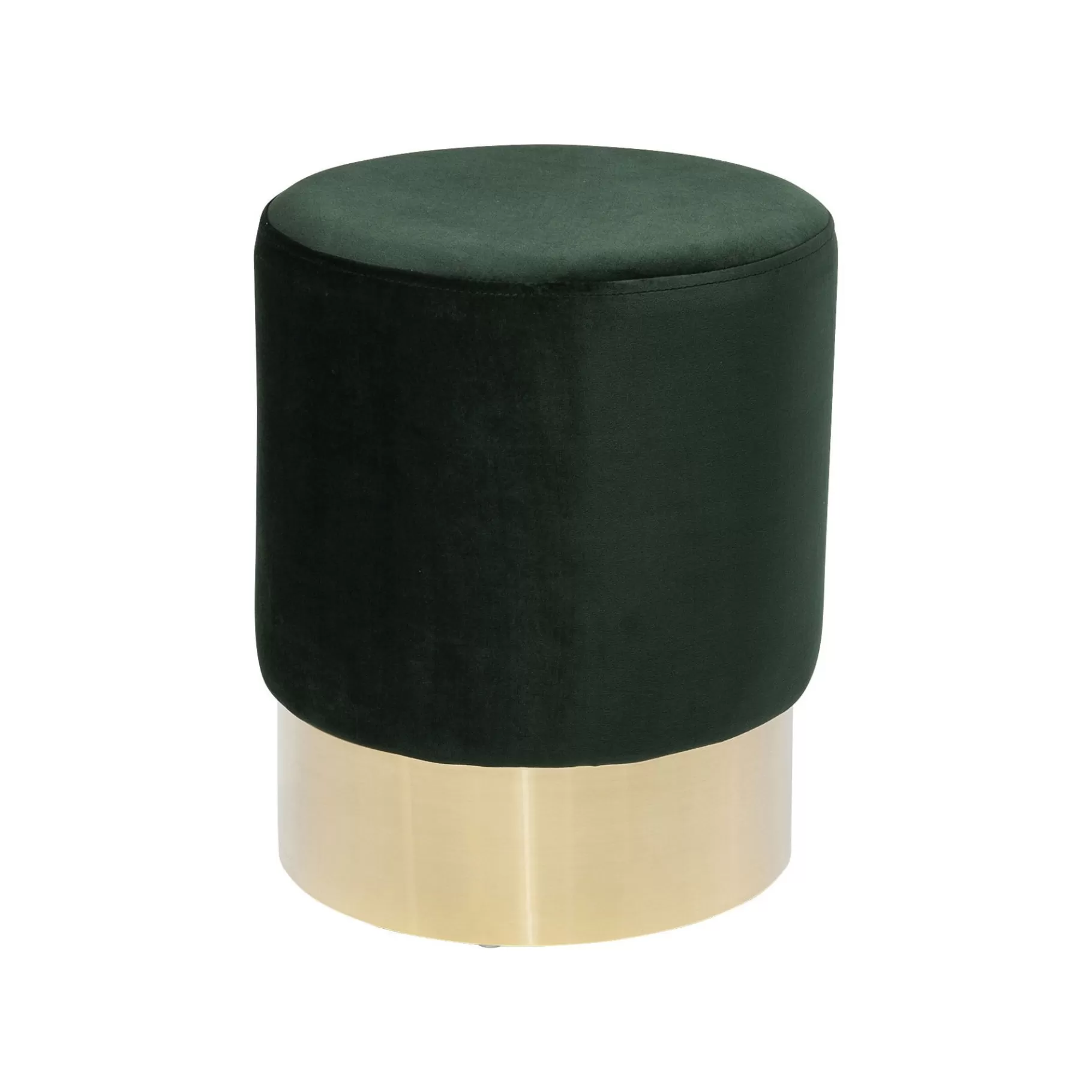 Discount Tabouret Cherry Vert Et Laiton Tabouret & Pouf