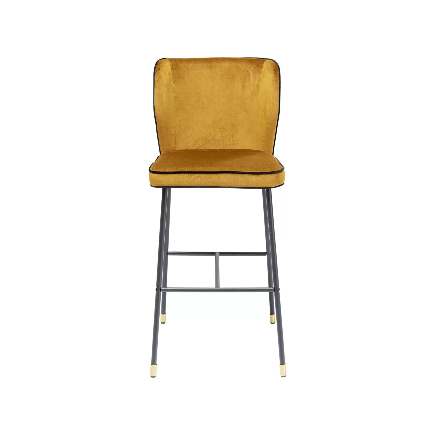 Shop Tabouret De Bar Irina Velours Ocre Bar & Tabouret De Bar