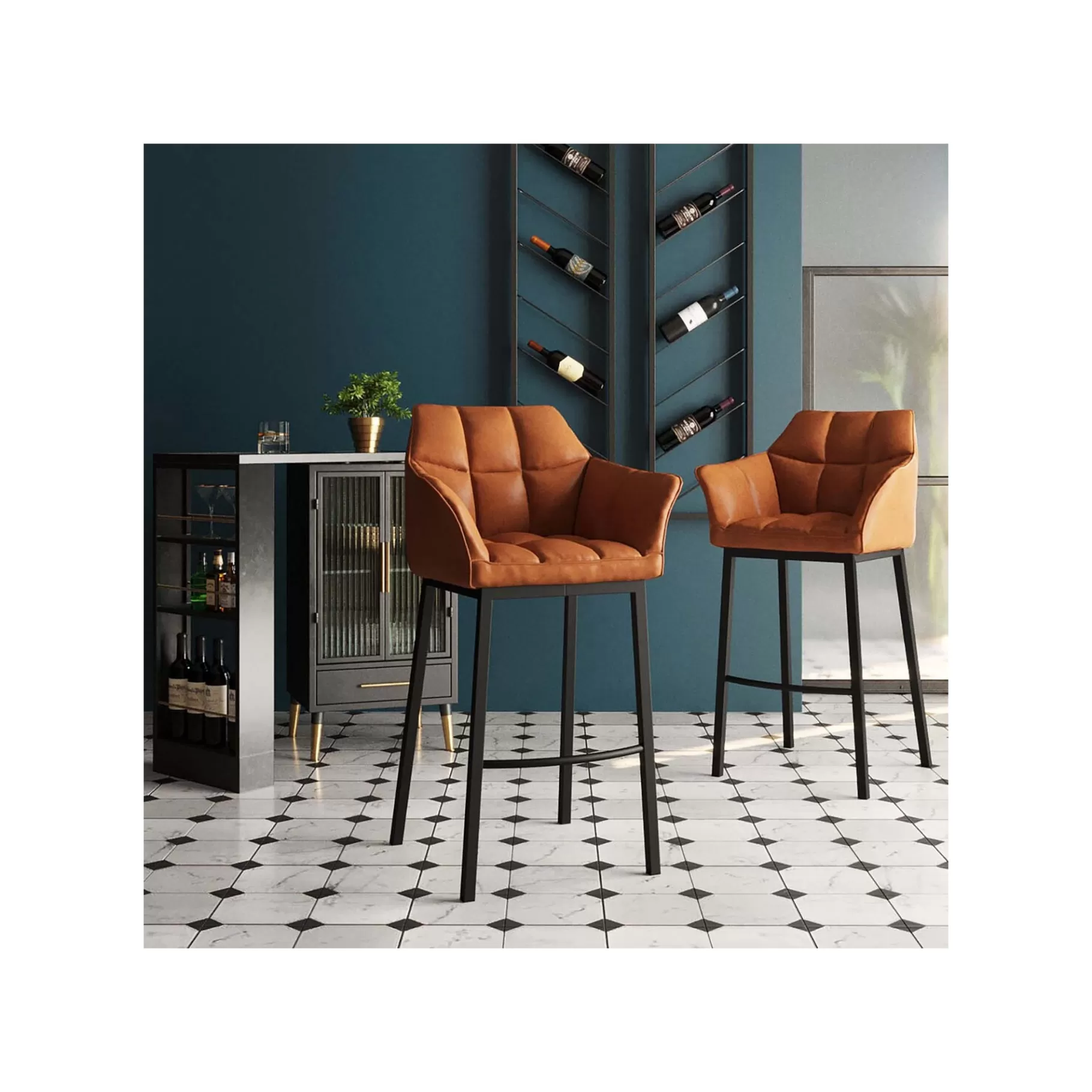 Best Tabouret De Bar Thinktank Quattro Marron Bar & Tabouret De Bar