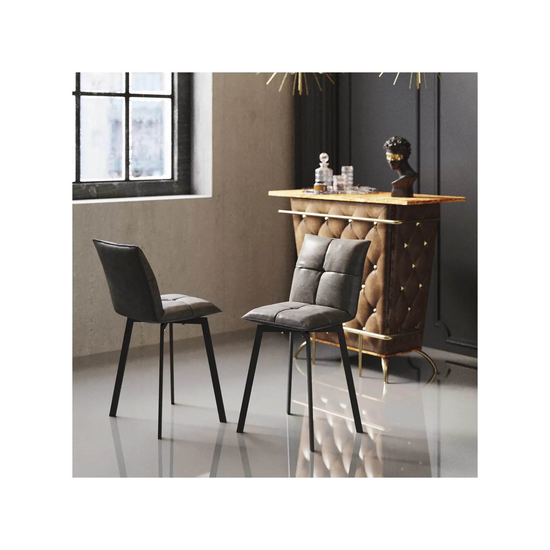 Outlet Tabouret De Bar Toronto Gris Bar & Tabouret De Bar