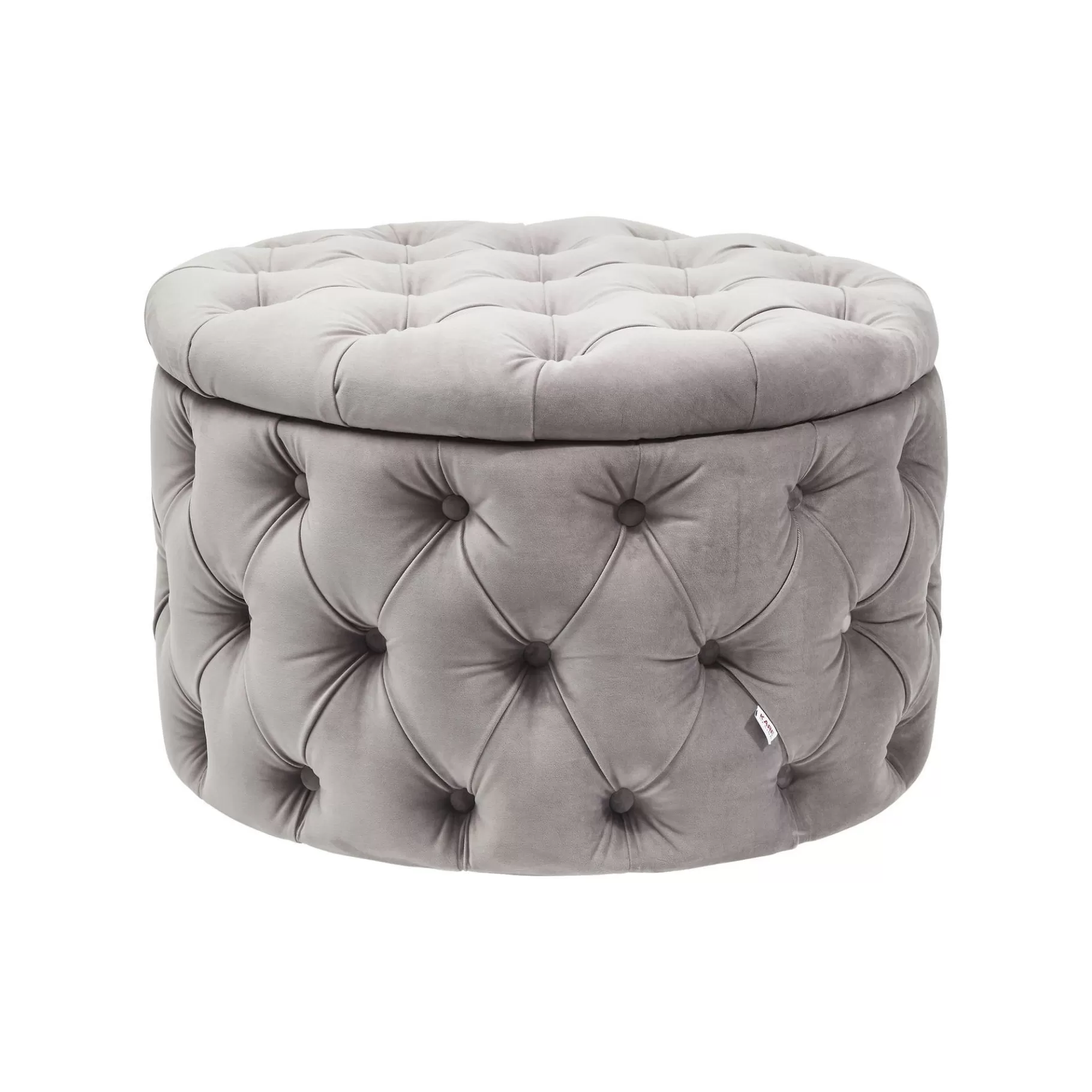 Sale Tabouret Desire 73cm Velours Gris Tabouret & Pouf | Coffre & Malle