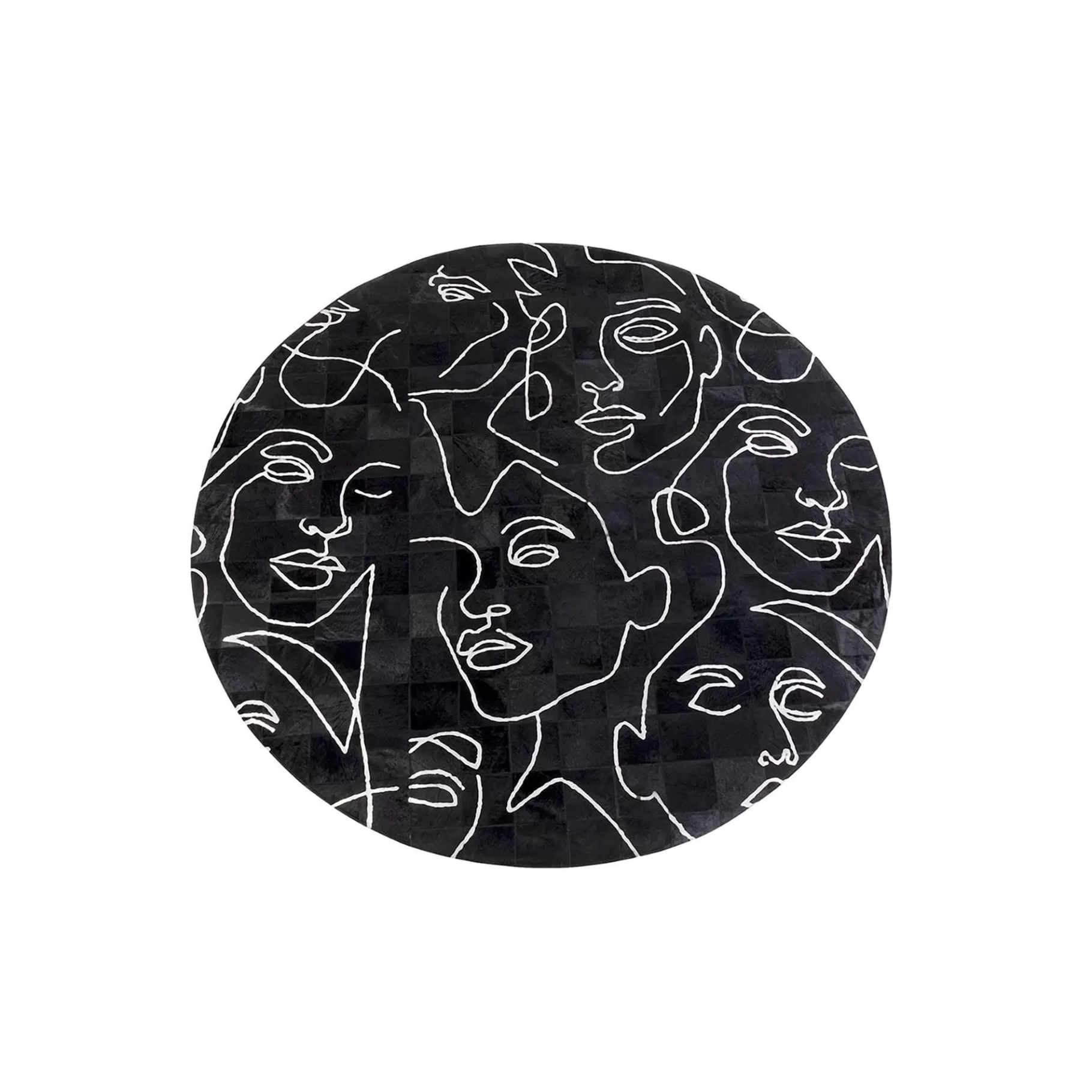 Cheap Tapis Visages Noir 250cm Tapis