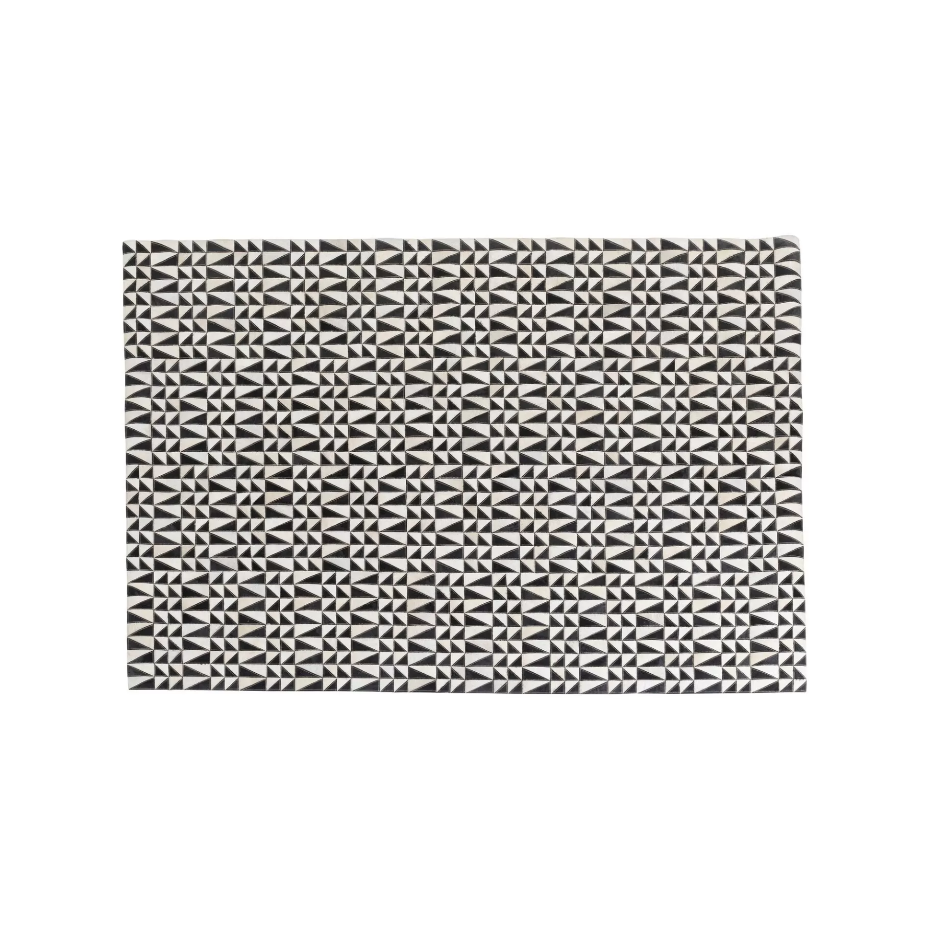 Clearance Tapis Zigzag 240x170cm Noir Et Blanc Tapis