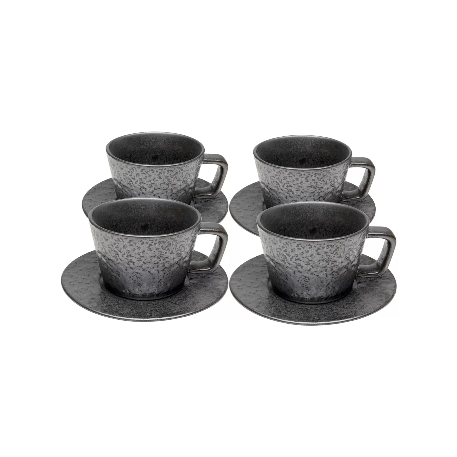 Sale Tasses à Espresso Cosmos Noires Set De 4 Vaisselle