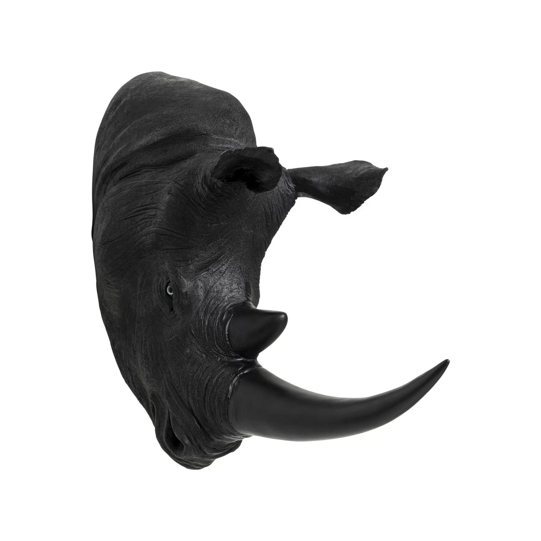 Outlet Tête Rhino Antique Noire Déco Murale