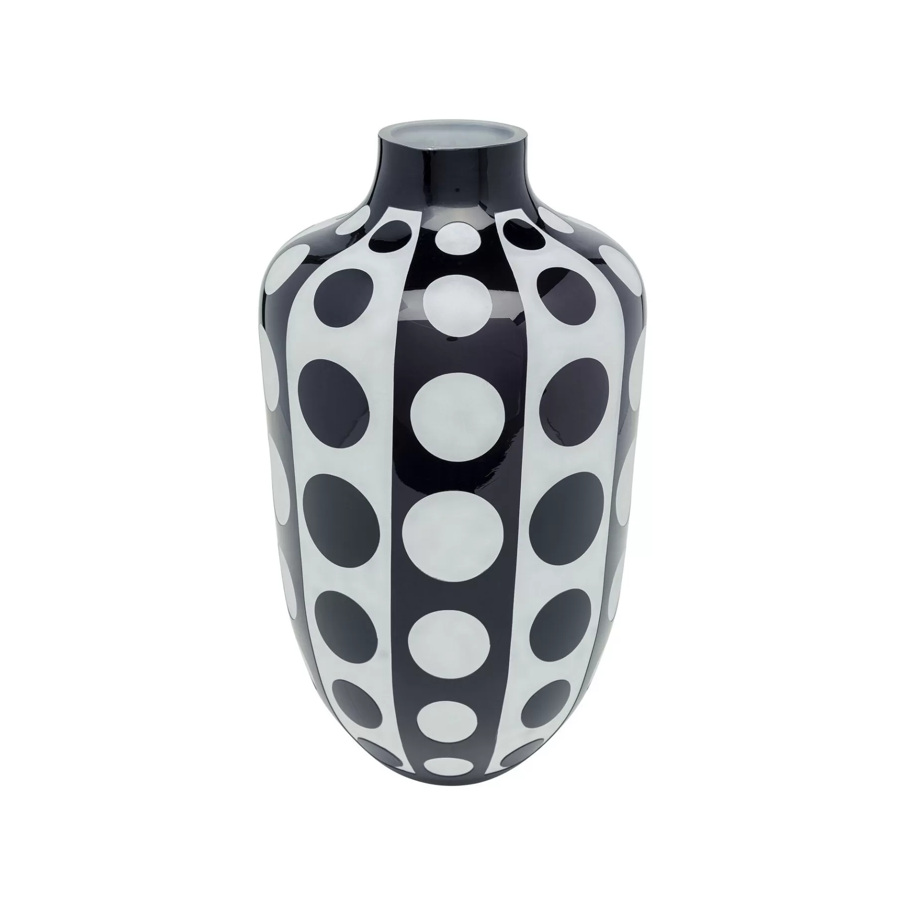 New Vase Brillar Noir Et Blanc 45cm Vase