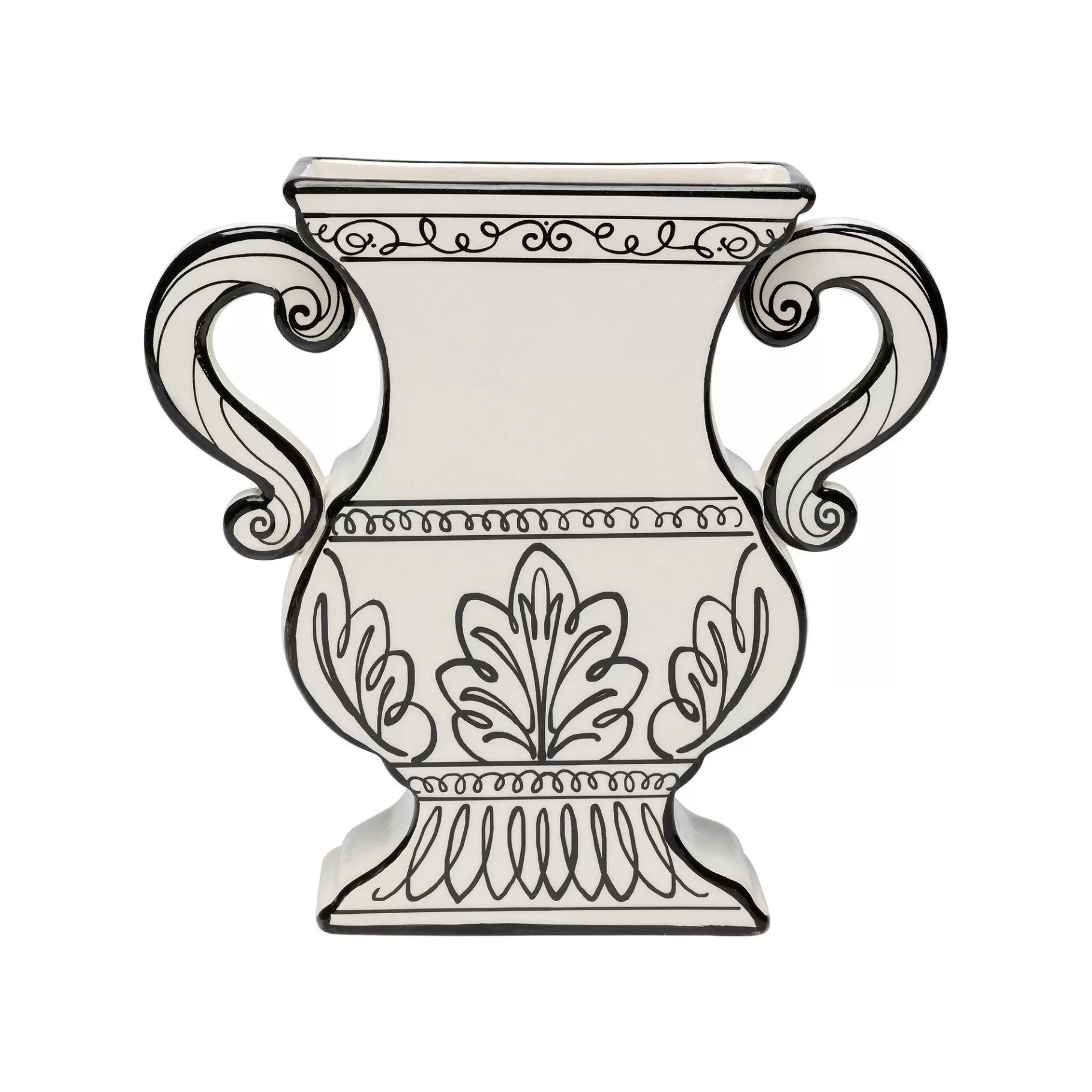 Best Sale Vase Favola Amphore Blanc Et Noir Vase