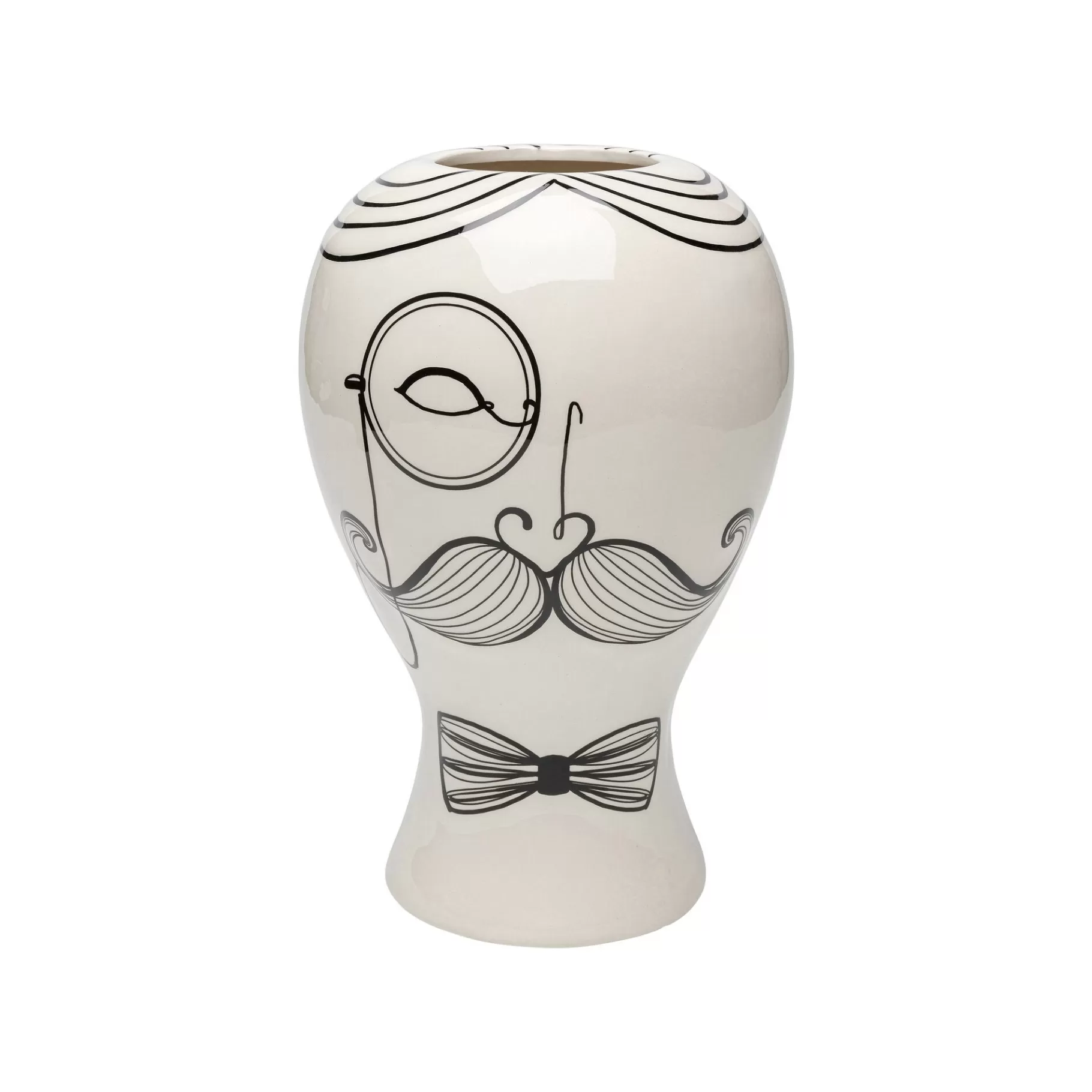 Best Vase Favola Homme Blanc Et Noir Vase