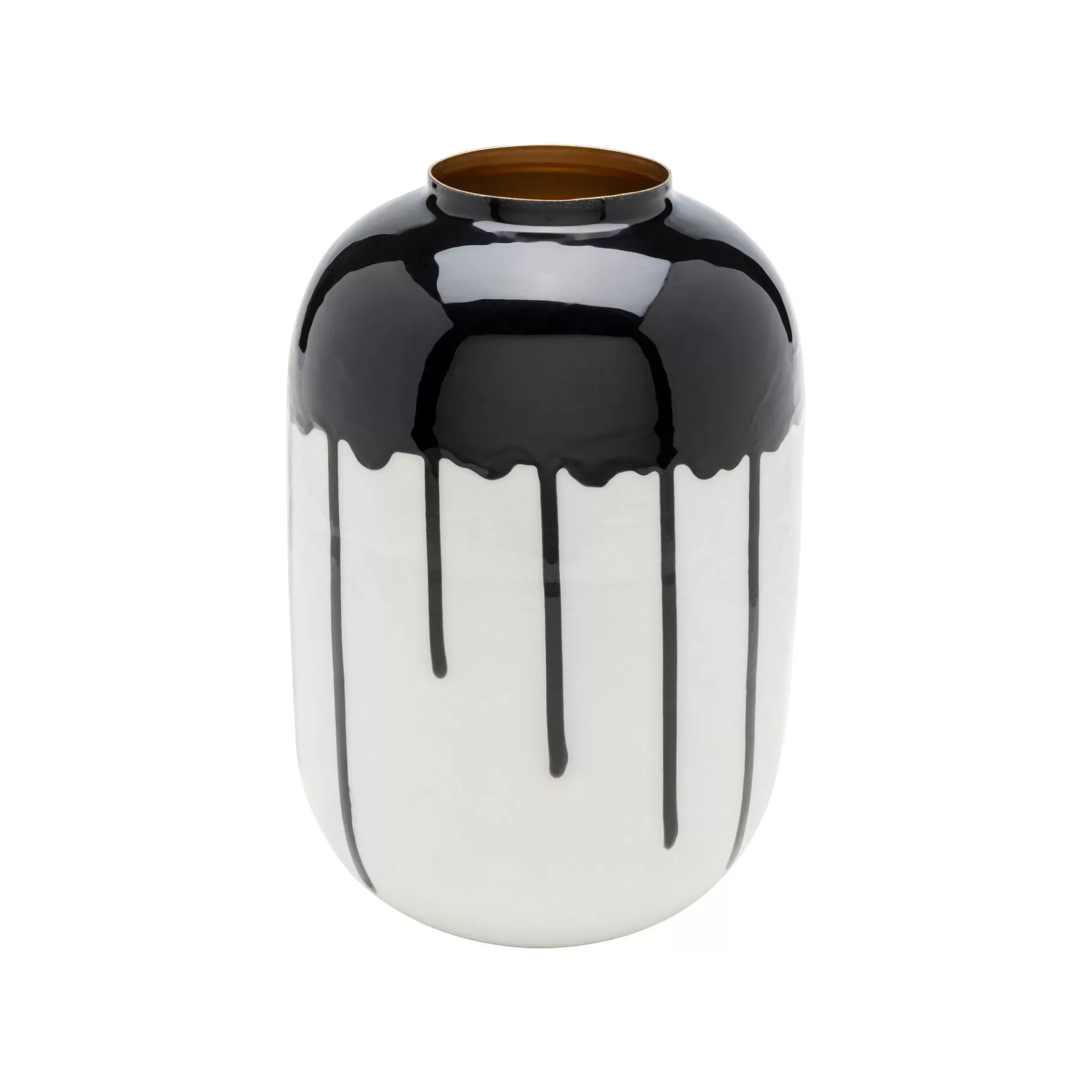 Shop Vase Macchie 24cm Noir Et Blanc Vase