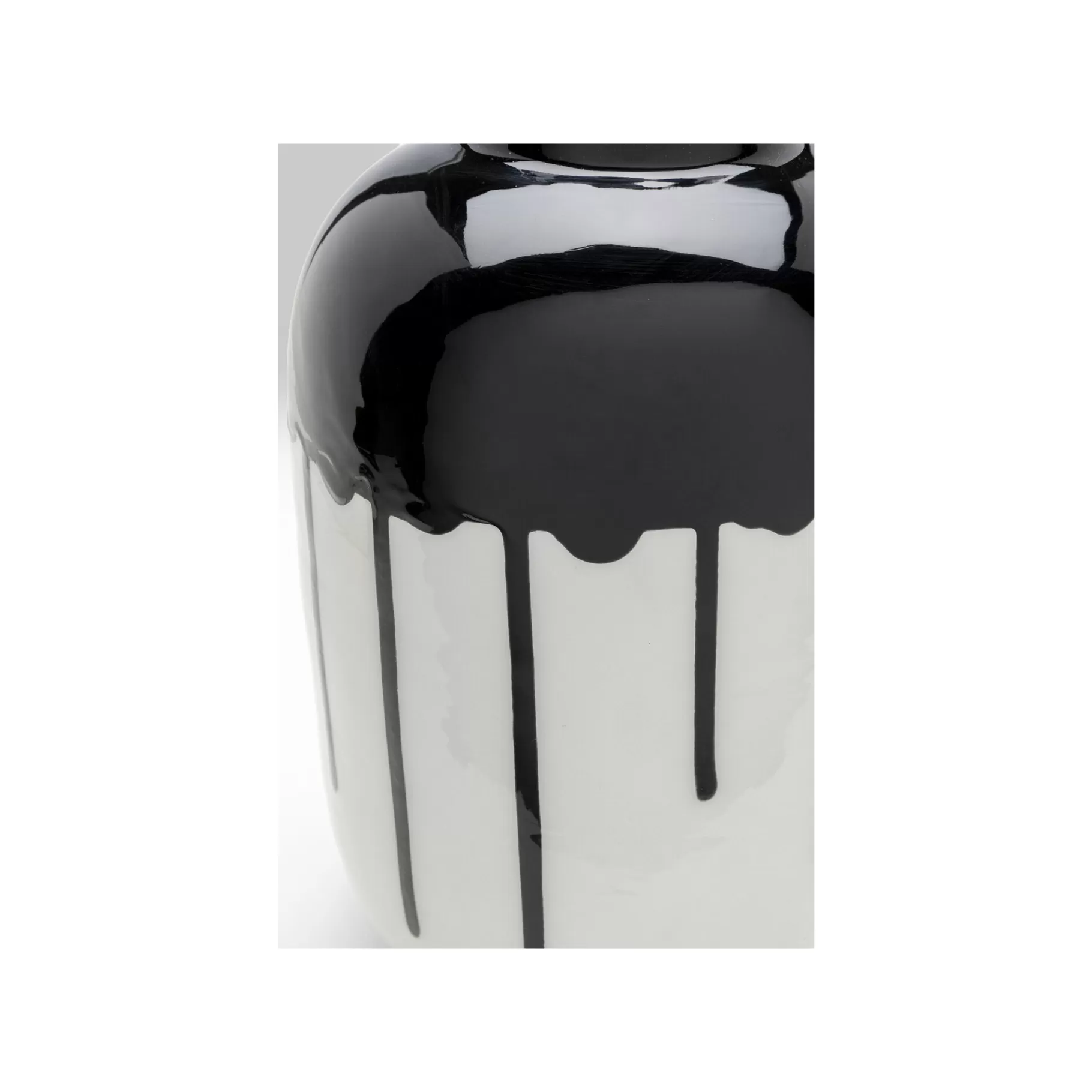 Shop Vase Macchie 24cm Noir Et Blanc Vase