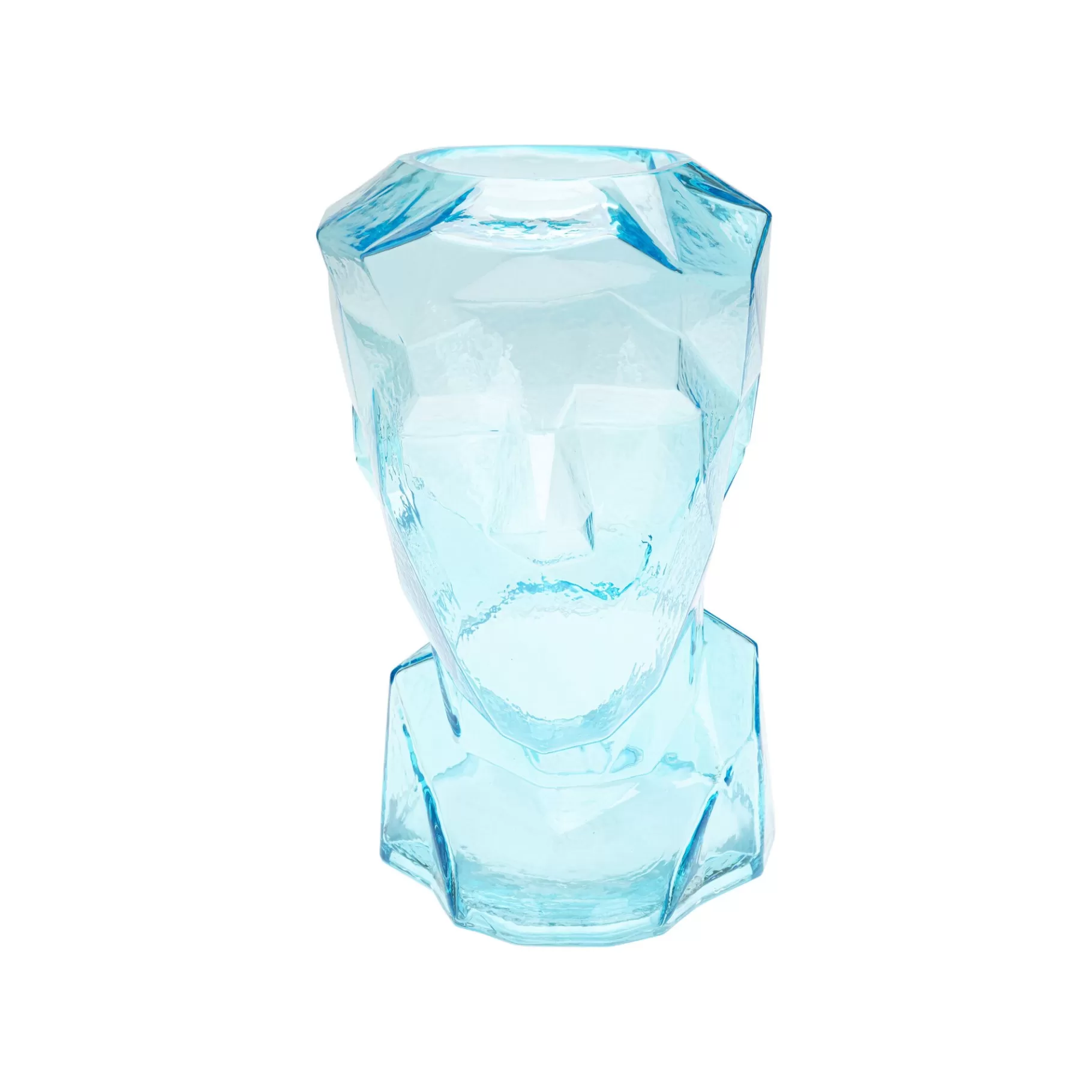 Store Vase Prisma Visage Bleu Clair 30cm Vase