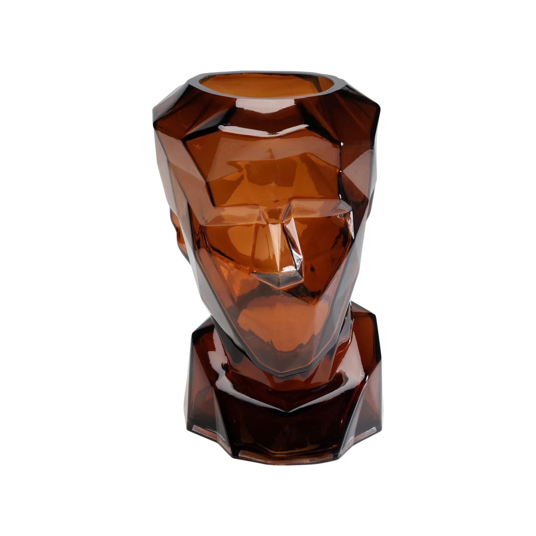 Flash Sale Vase Prisma Visage Marron 30cm Vase