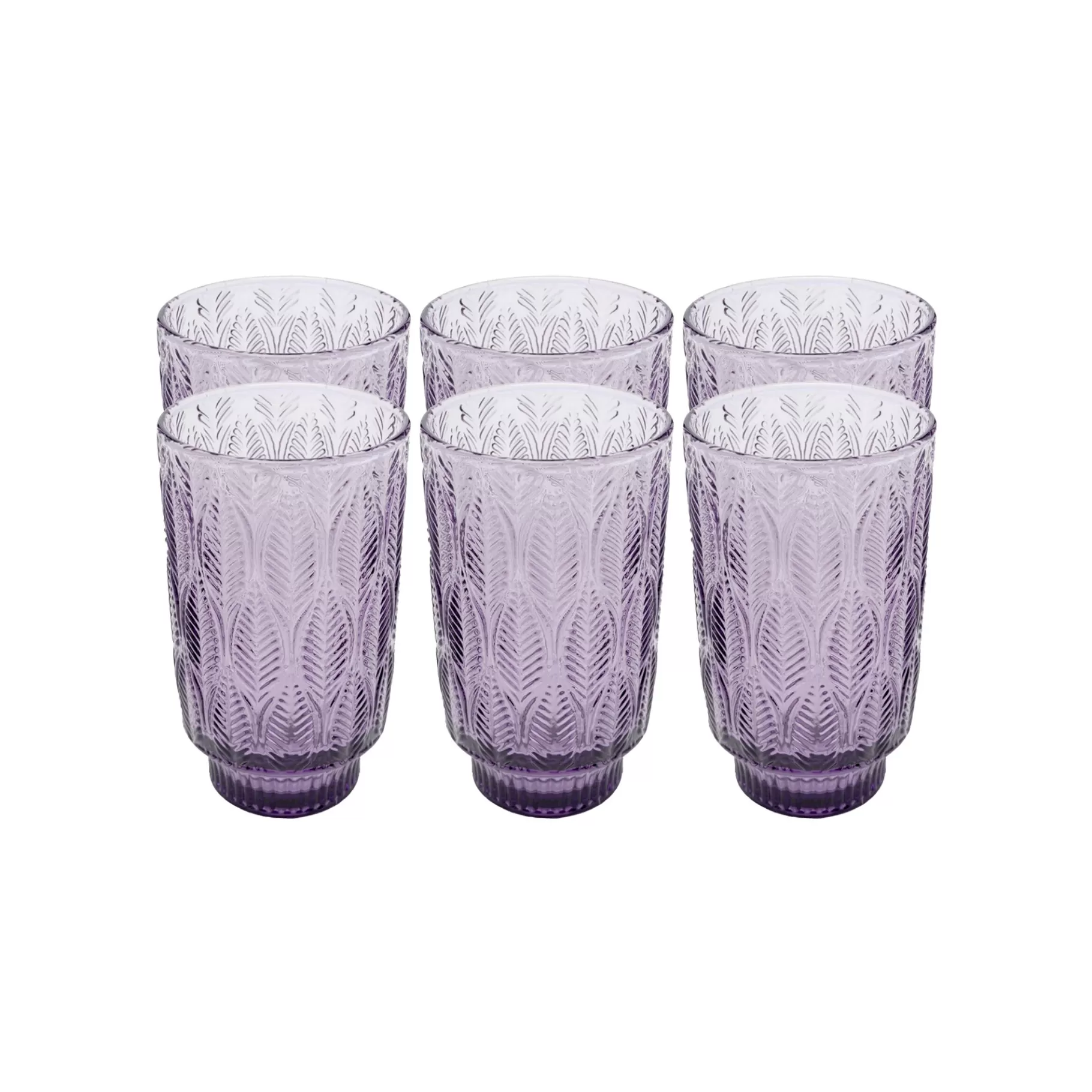 Online Verres à Eau Fogli Violets Set De 6 Vaisselle