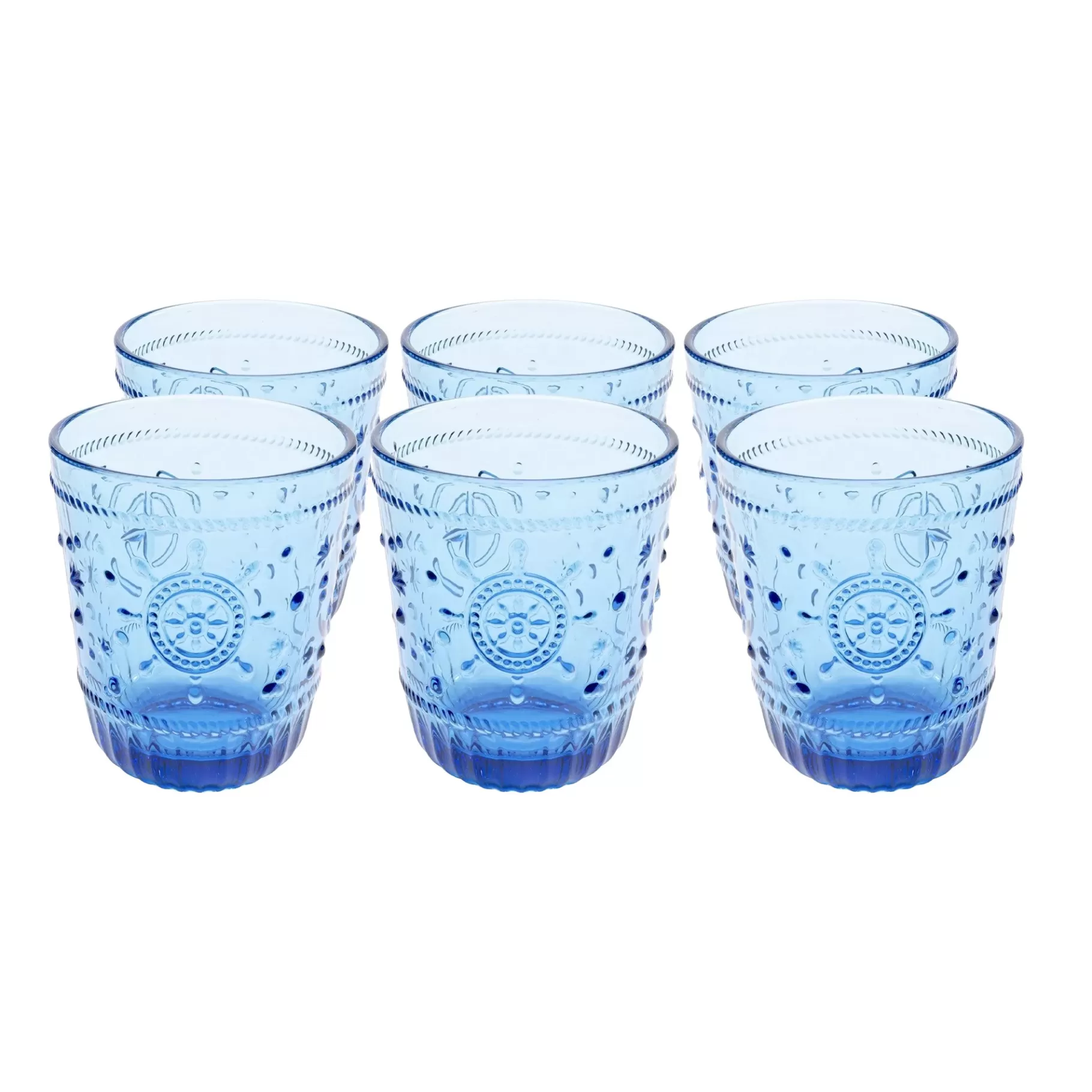 Flash Sale Verres à Eau Greece Bleus Set De 6 Vaisselle