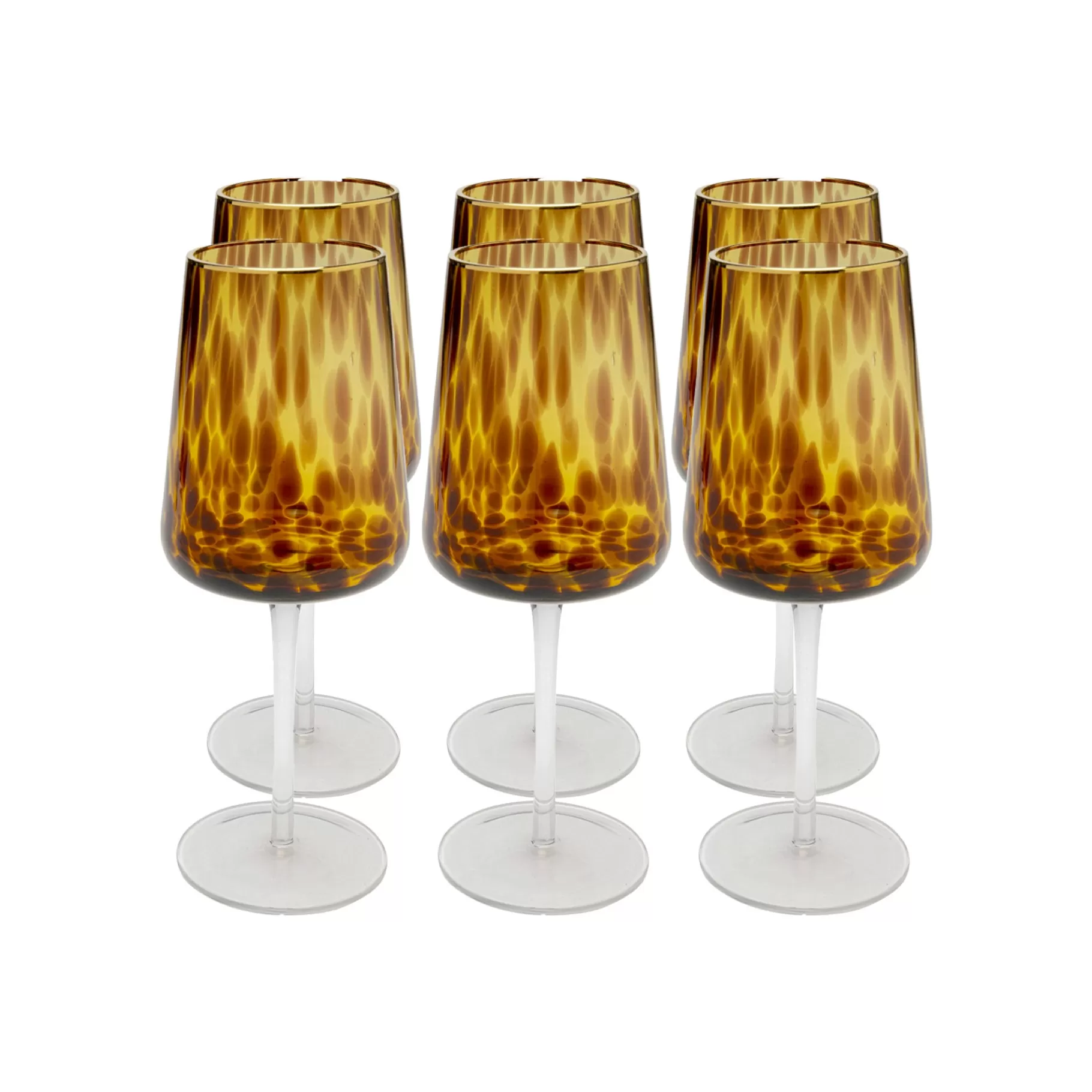 Clearance Verres à Vin Caramel Set De 4 Vaisselle