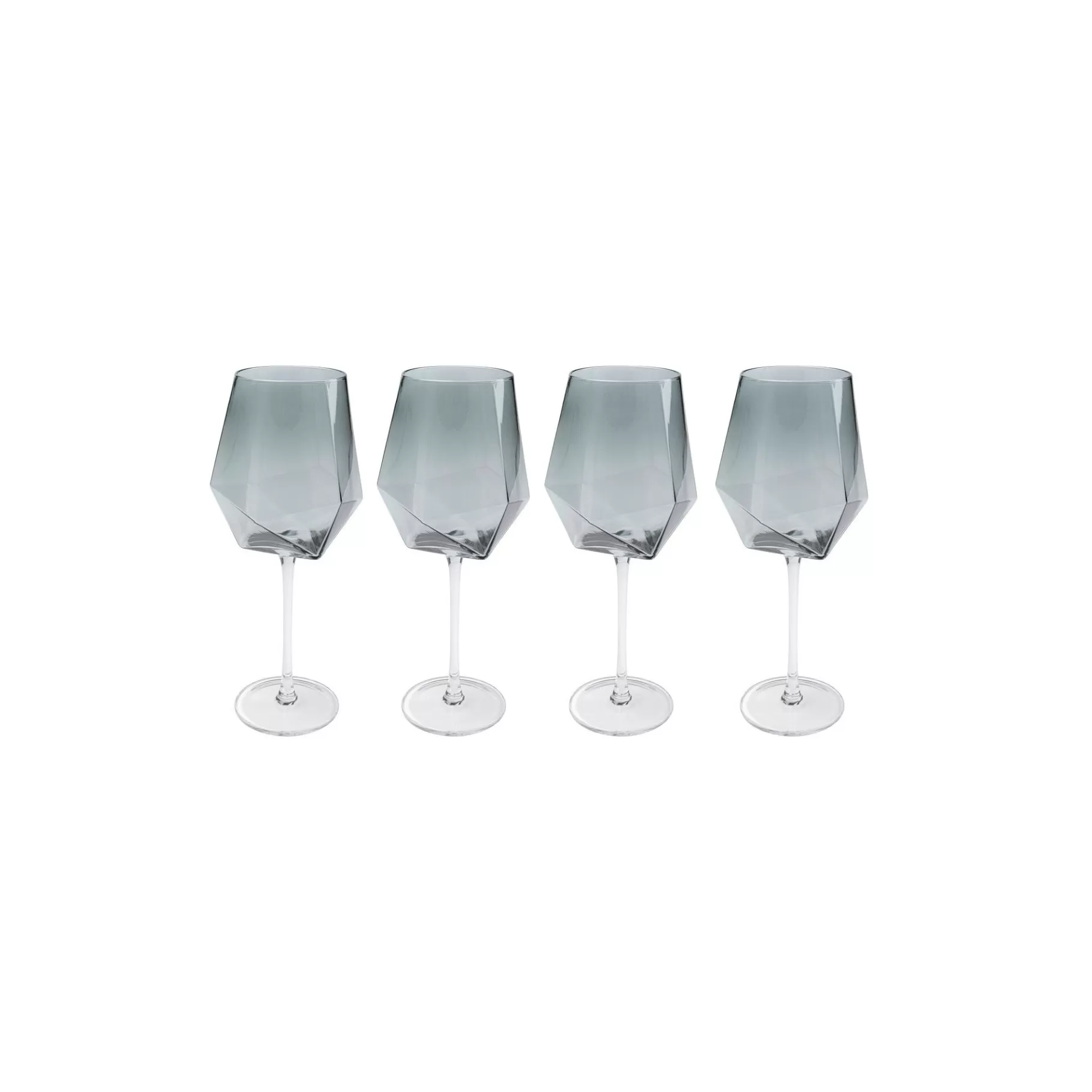 Discount Verres à Vin Diamond Fumé Set De 4 Vaisselle