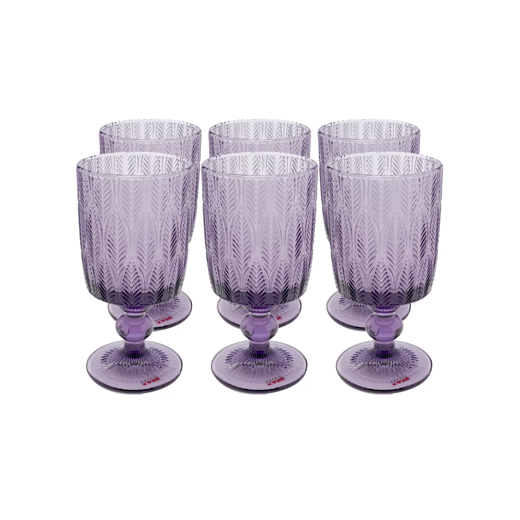 Online Verres à Vin Fogli Violets Set De 6 Vaisselle