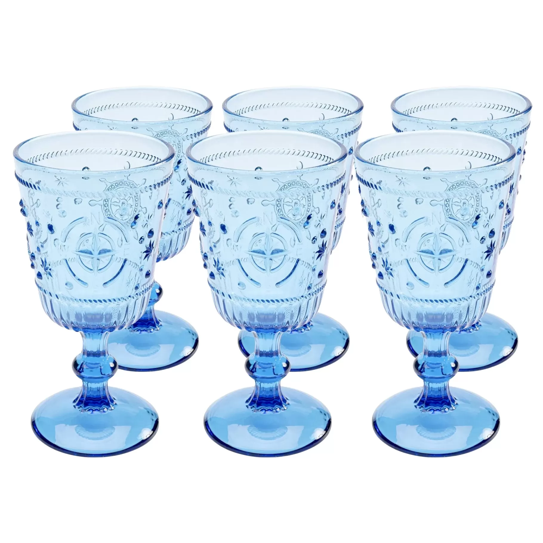 Online Verres à Vin Greece Bleus Set De 6 Vaisselle