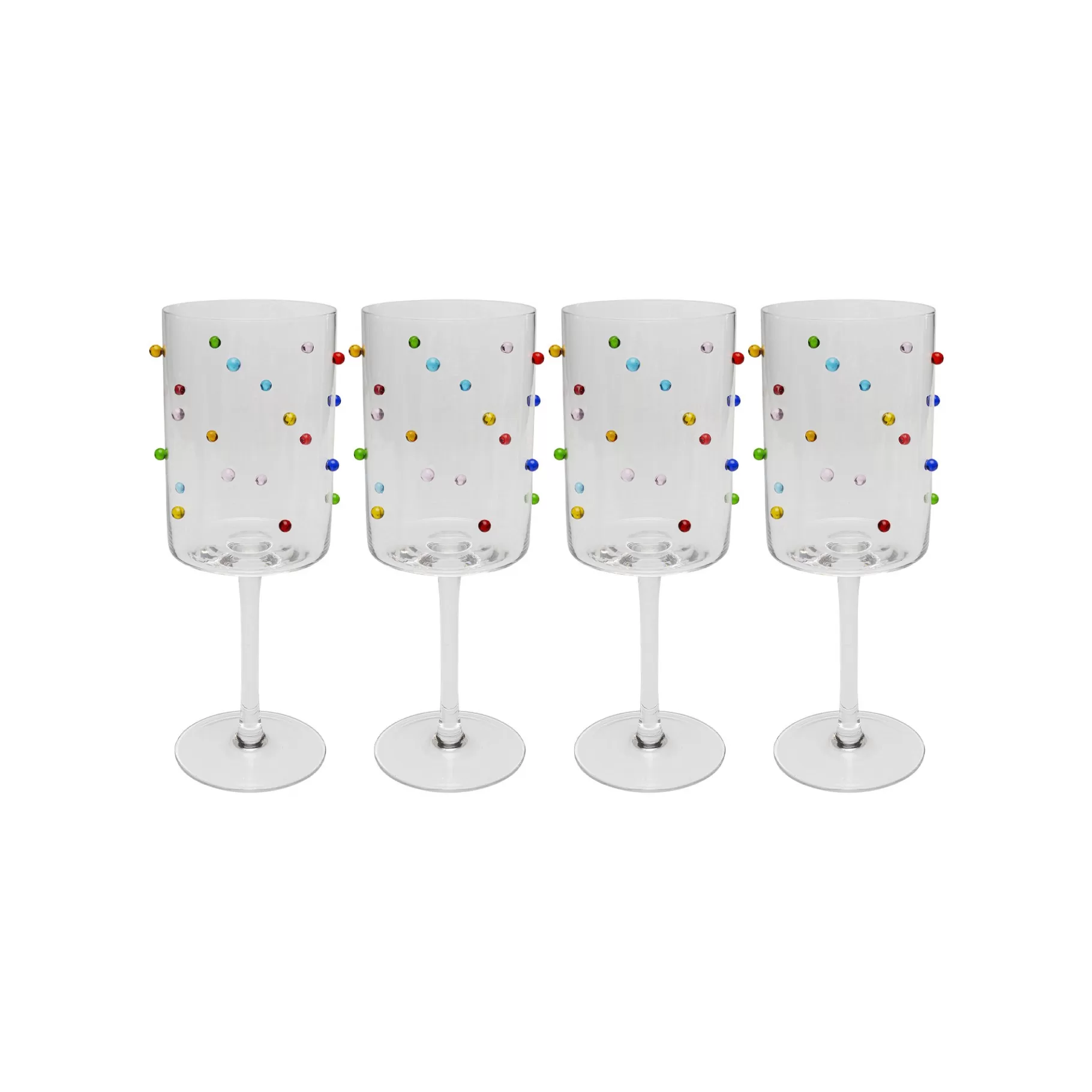 Cheap Verres à Vin Party Dots Set De 4 Vaisselle