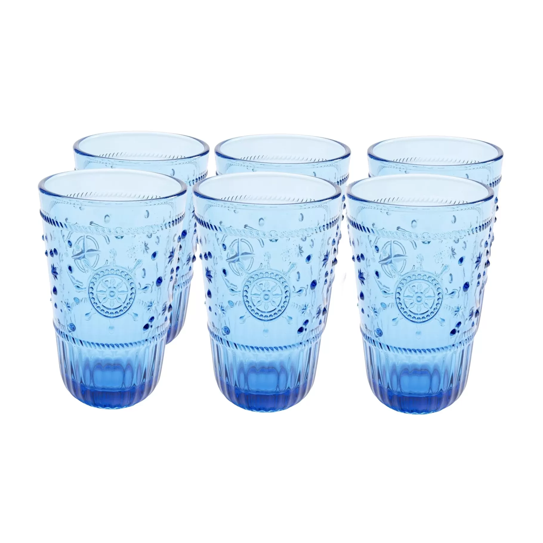 Outlet Verres Hauts Greece Bleus Set De 6 Vaisselle